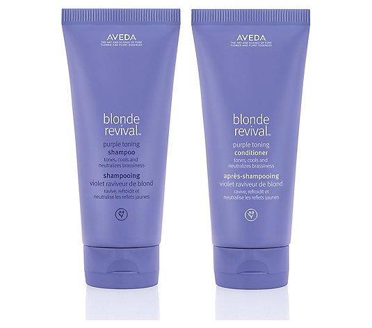 Aveda Blonde Revival Purple Toning Shampoo & Conditioner Set