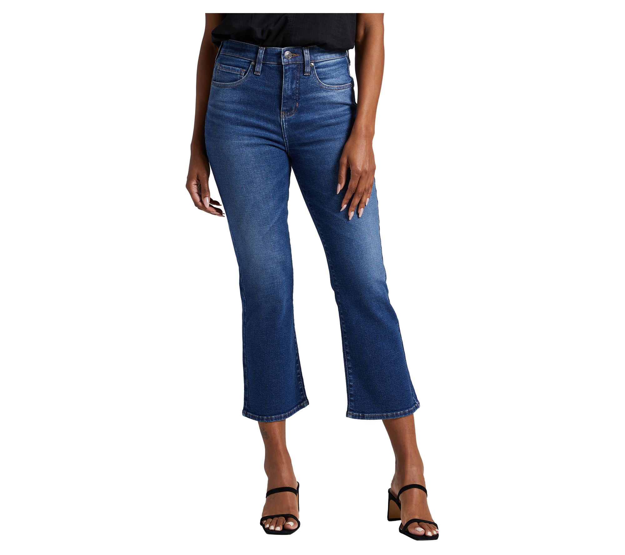 Eloise Mid Rise Bootcut Crop Jeans