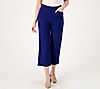 Belle by Kim Gravel Tall Ponte Wide Leg Cropped Pant