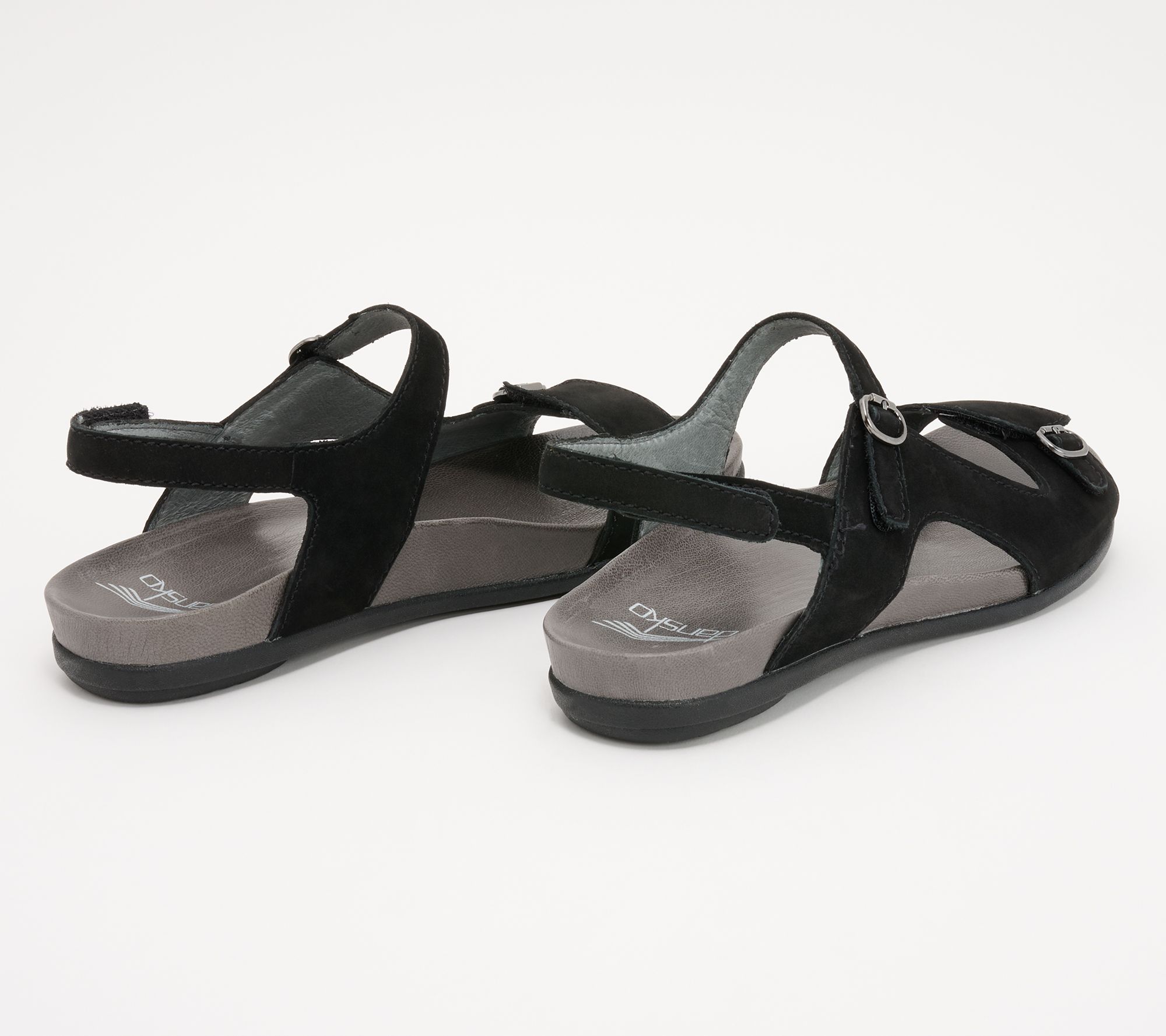 Dansko Leather Adjustable Slingback Sandals- Jordyn QVC.com