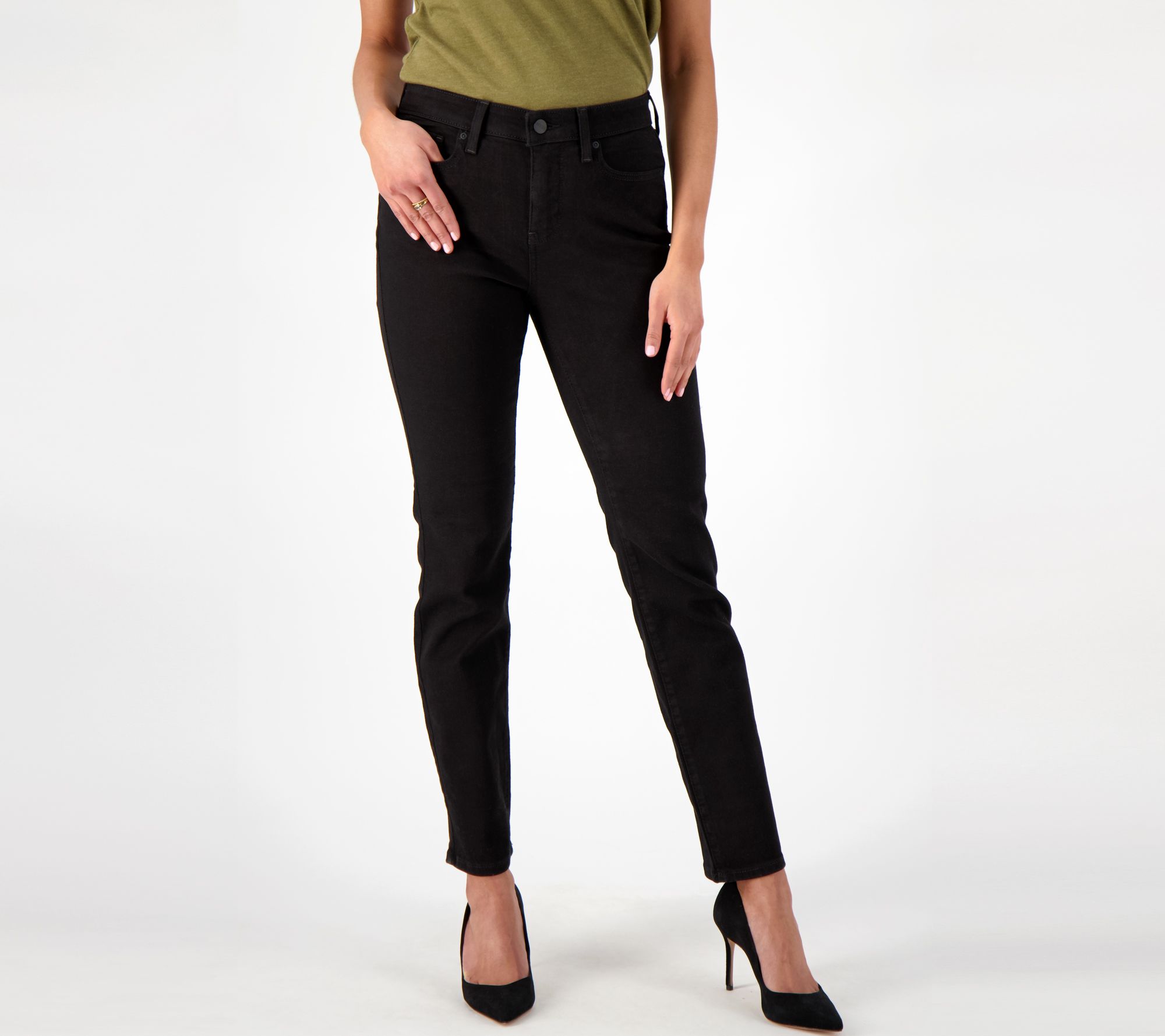 NYDJ Sherri Slim Jean- Black