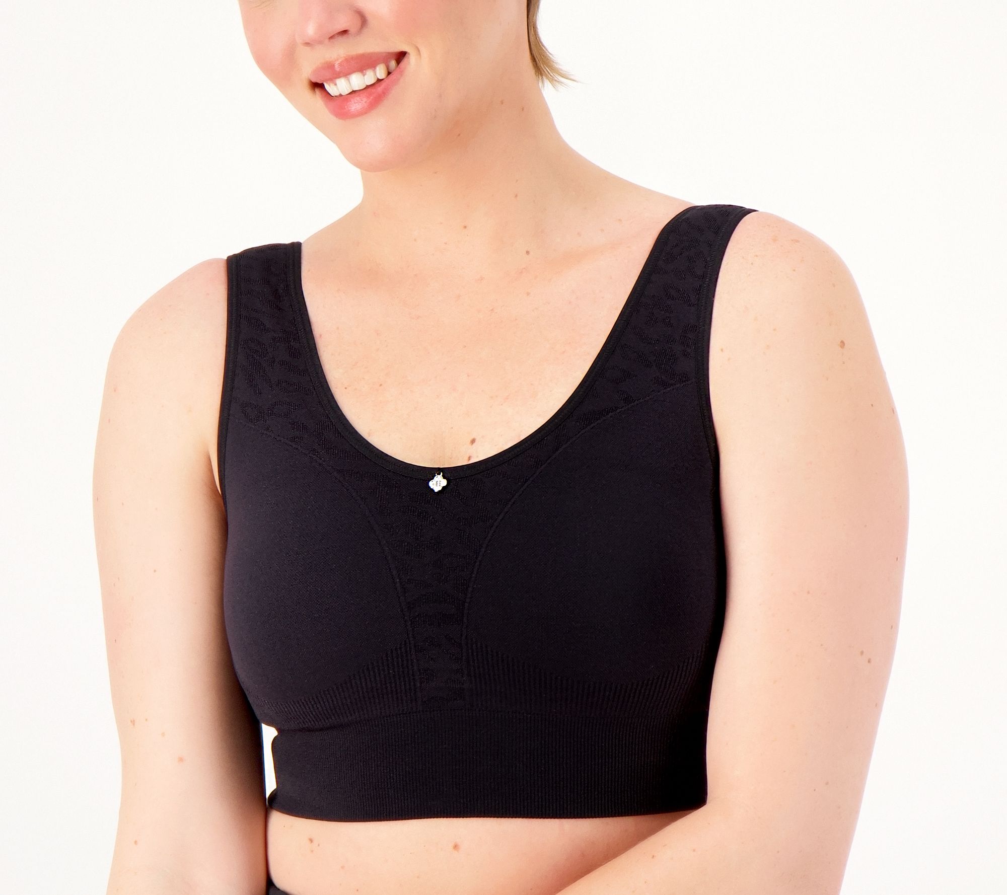 "As Is" Breezies Active Comfort Seamless Wirefree Bra