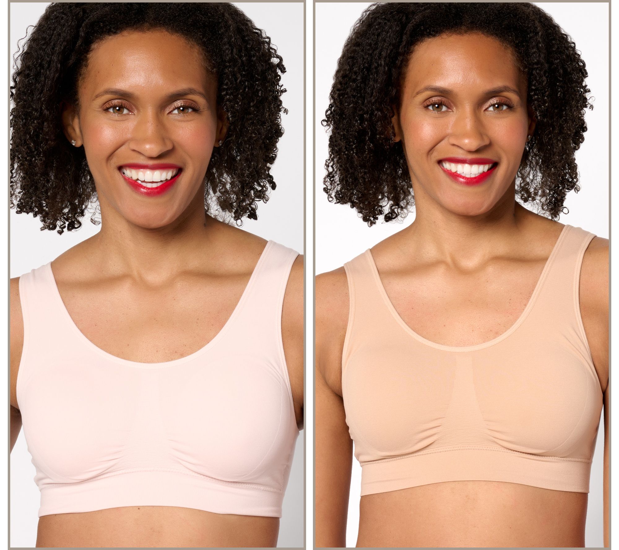 As Is Cuddl Duds Intimates Smooth Micro Perfect Support Wirefree Bra 