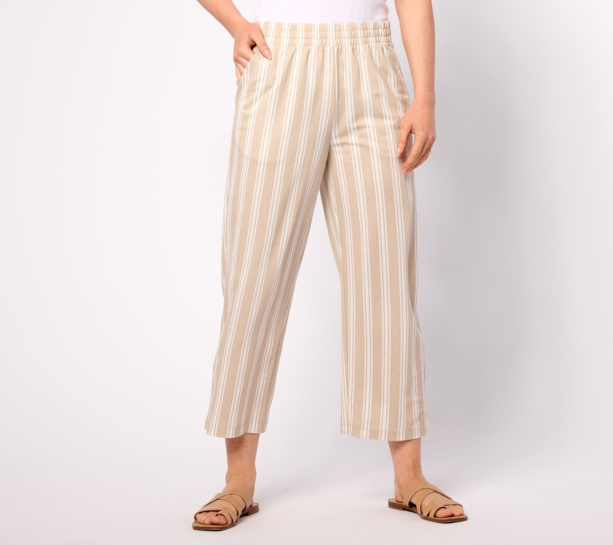 Belle Beach by Kim Gravel Cabana Knit Seaside Stripe Beach Pant, Pet