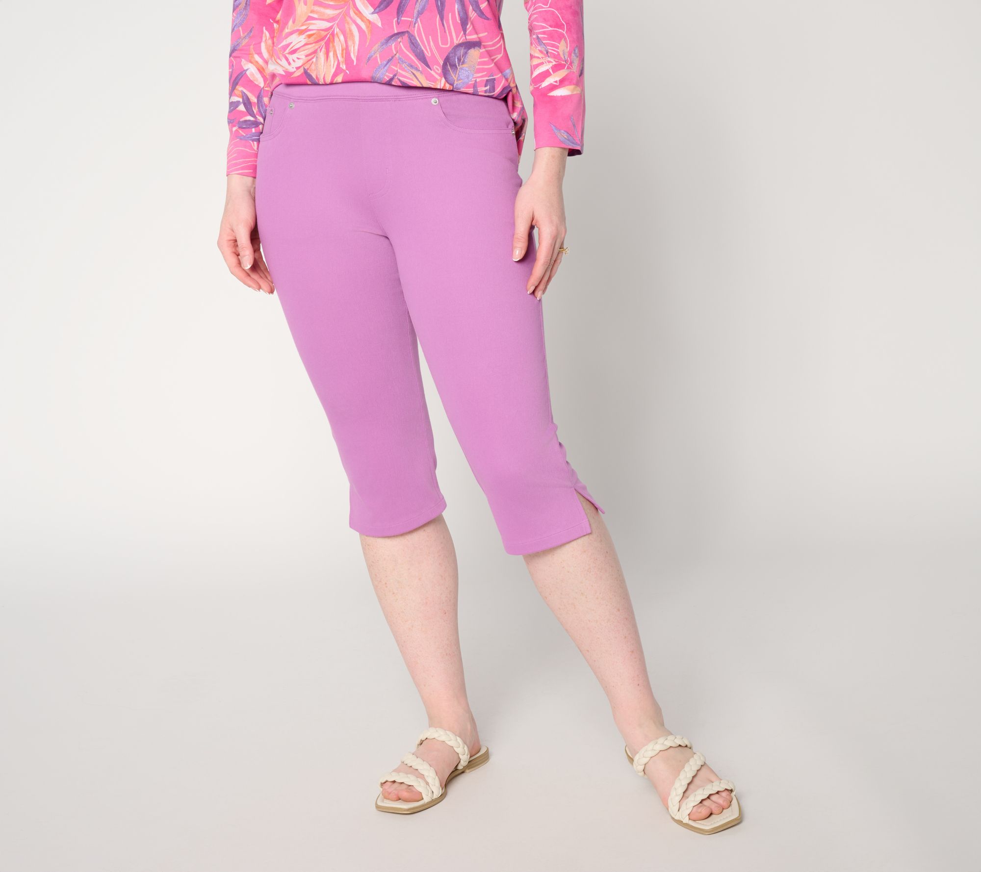 Denim & Co. Regular Comfy Knit Air Skimmer with Wide Waistband