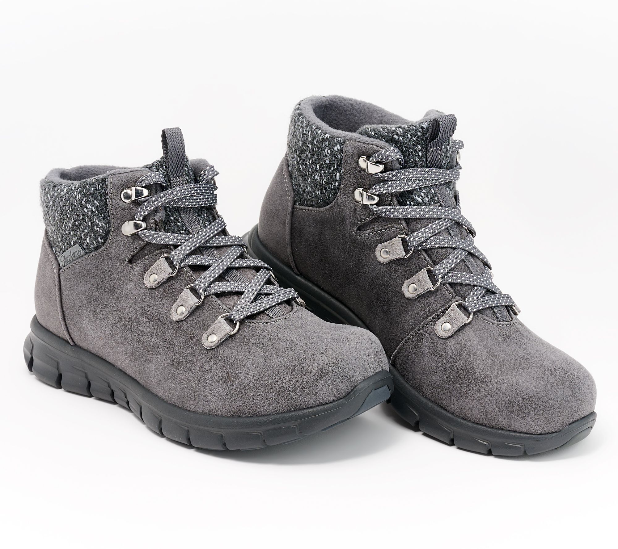 Muk Luks Suede Lace-Up Hiker Boots - Walker 