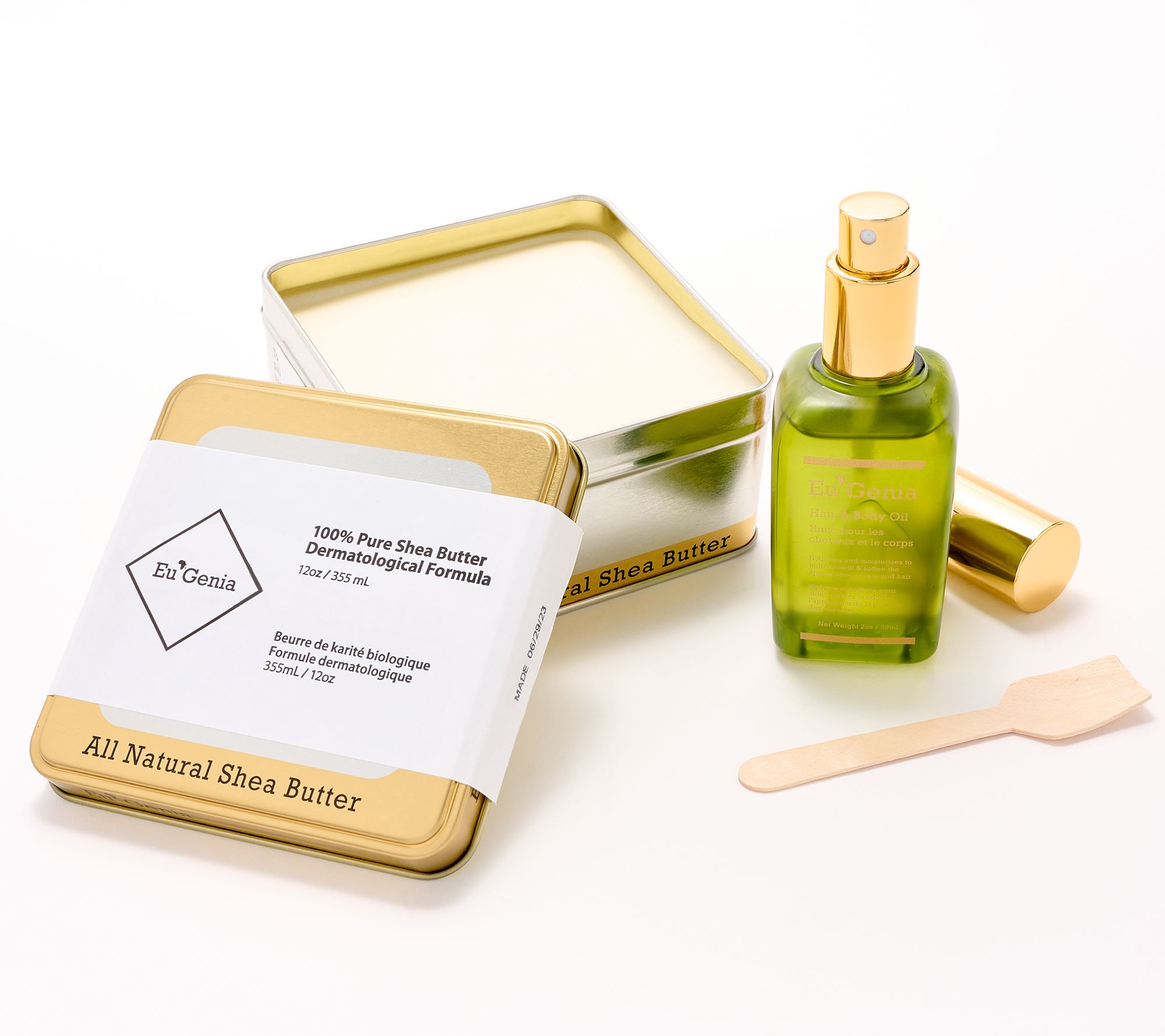 Eu'Genia Shea Moringa Oil & Shea Butter Moisturizing Set