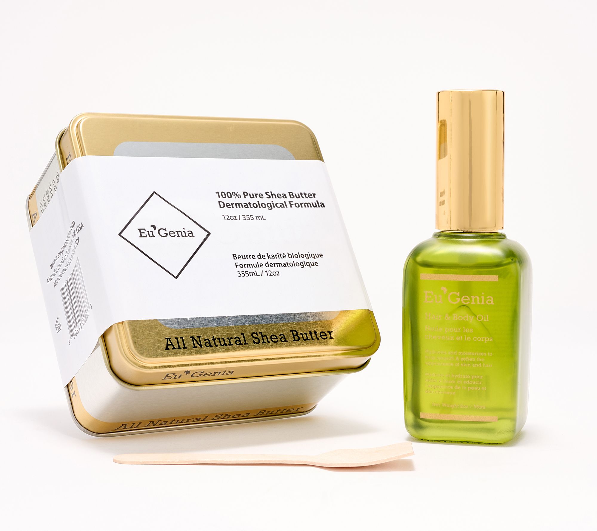 Eu'Genia Shea Moringa Oil & Shea Butter Moisturizing Set