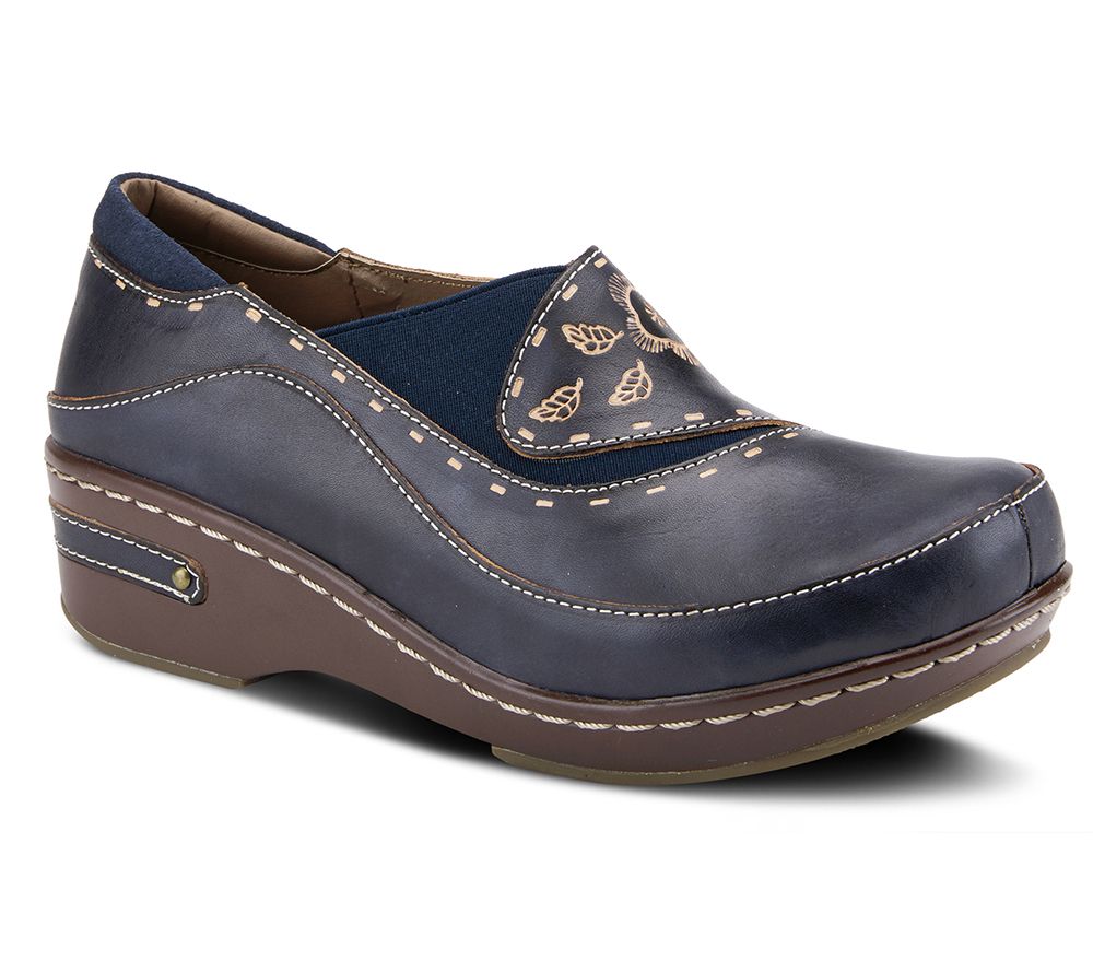 L'Artiste by Spring Step Leather Clogs - Burbank
