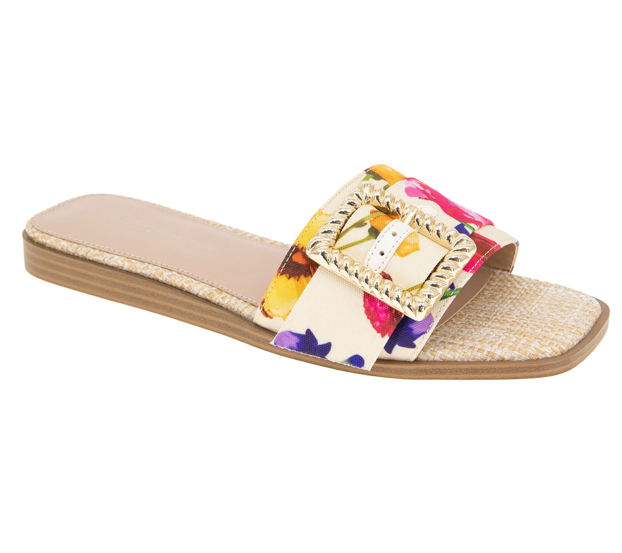 BCBGeneration Flat Sandal with Buckle Detail -Mollie