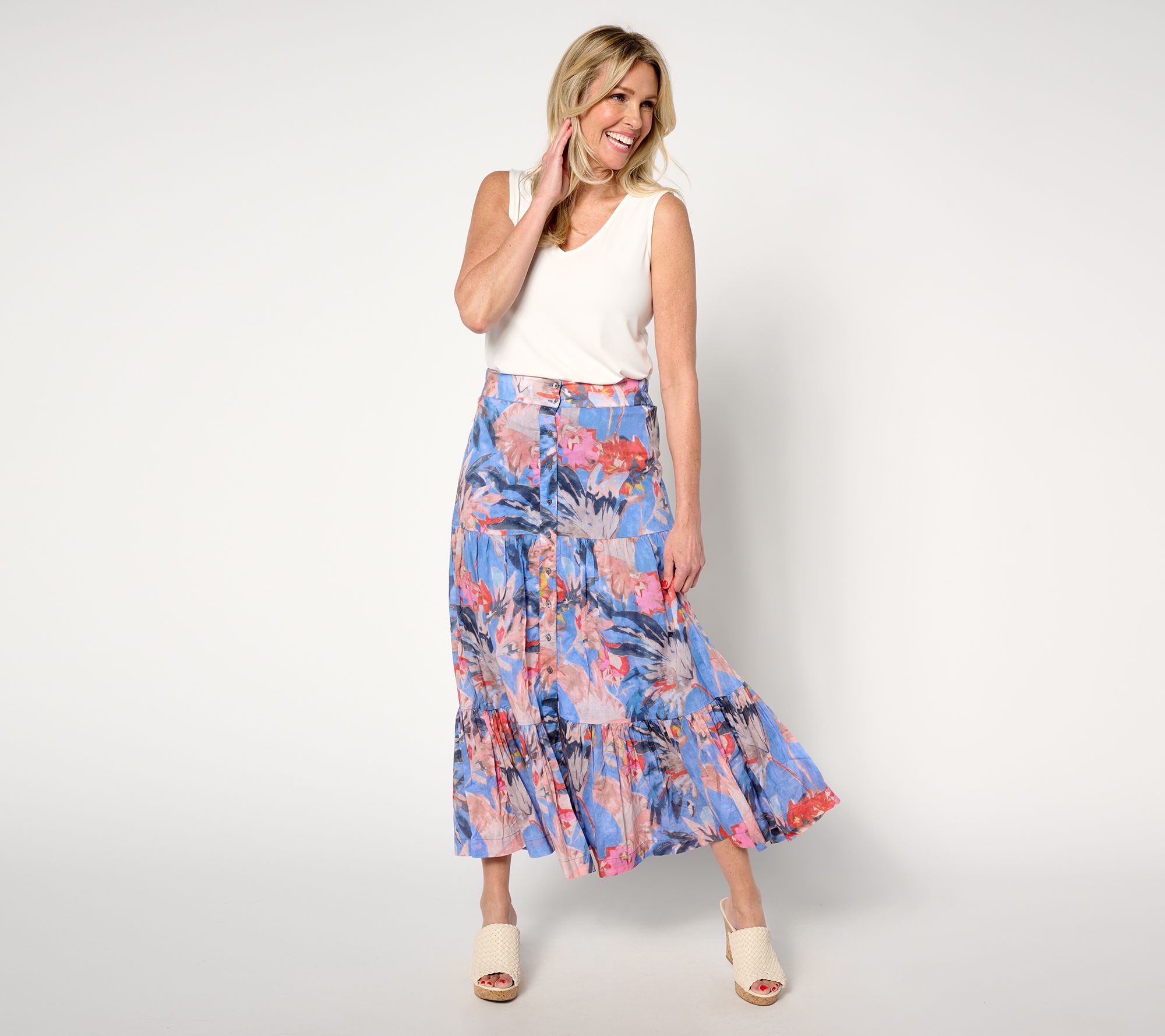 Bohemian skirts qvc best sale