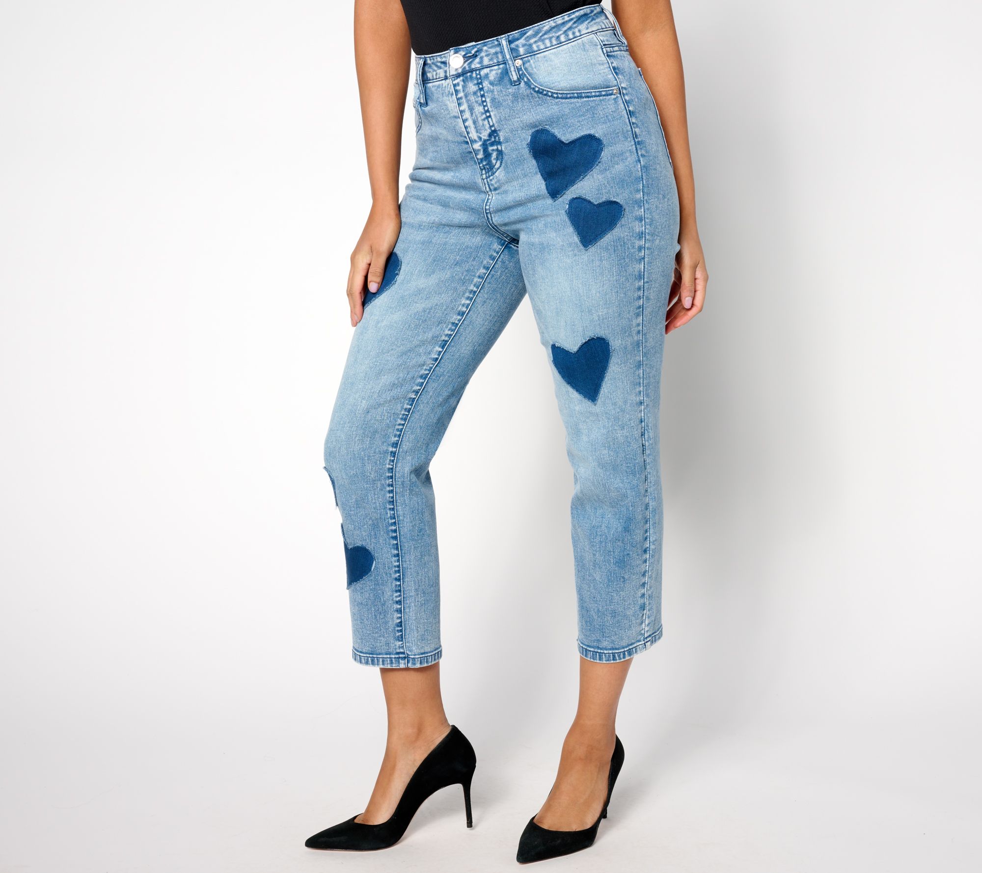 "As Is" Studio Park x Amy Stran Petite Patch of My Heart Jean