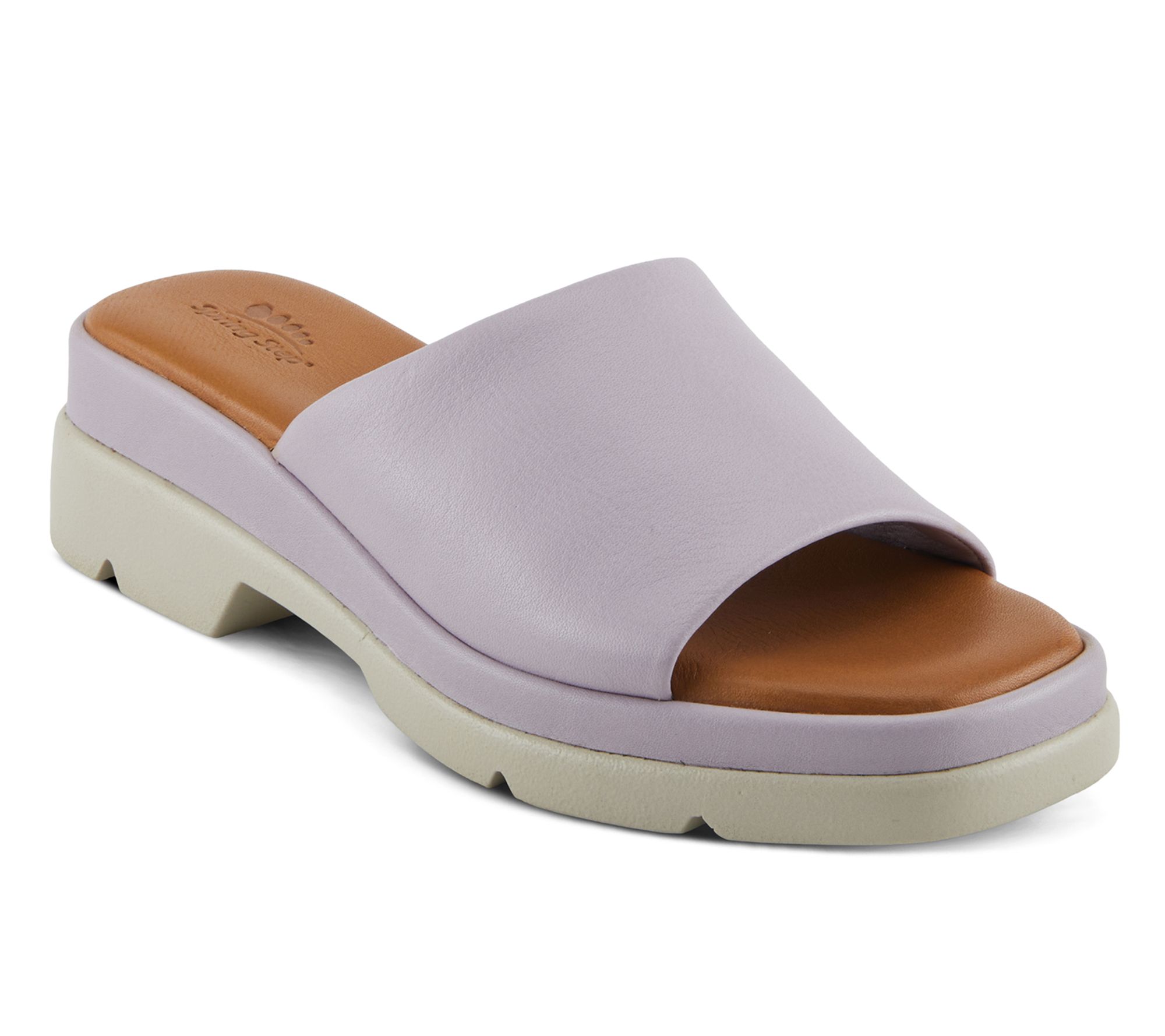 Spring Step Leather Slide Sandals - Fireisland