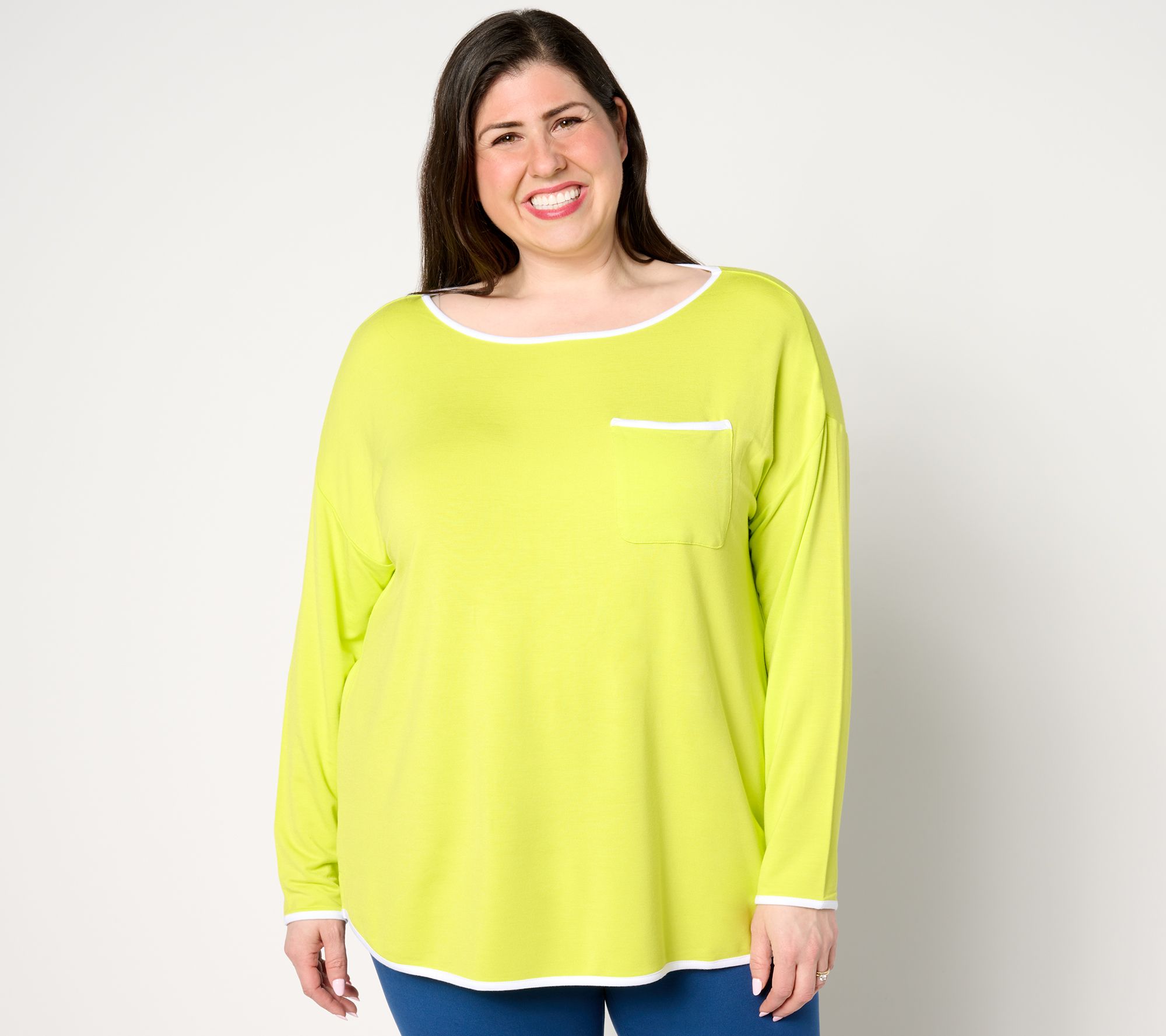 "As Is" Sport Savvy Long- Sleeve Easy Pullover Top