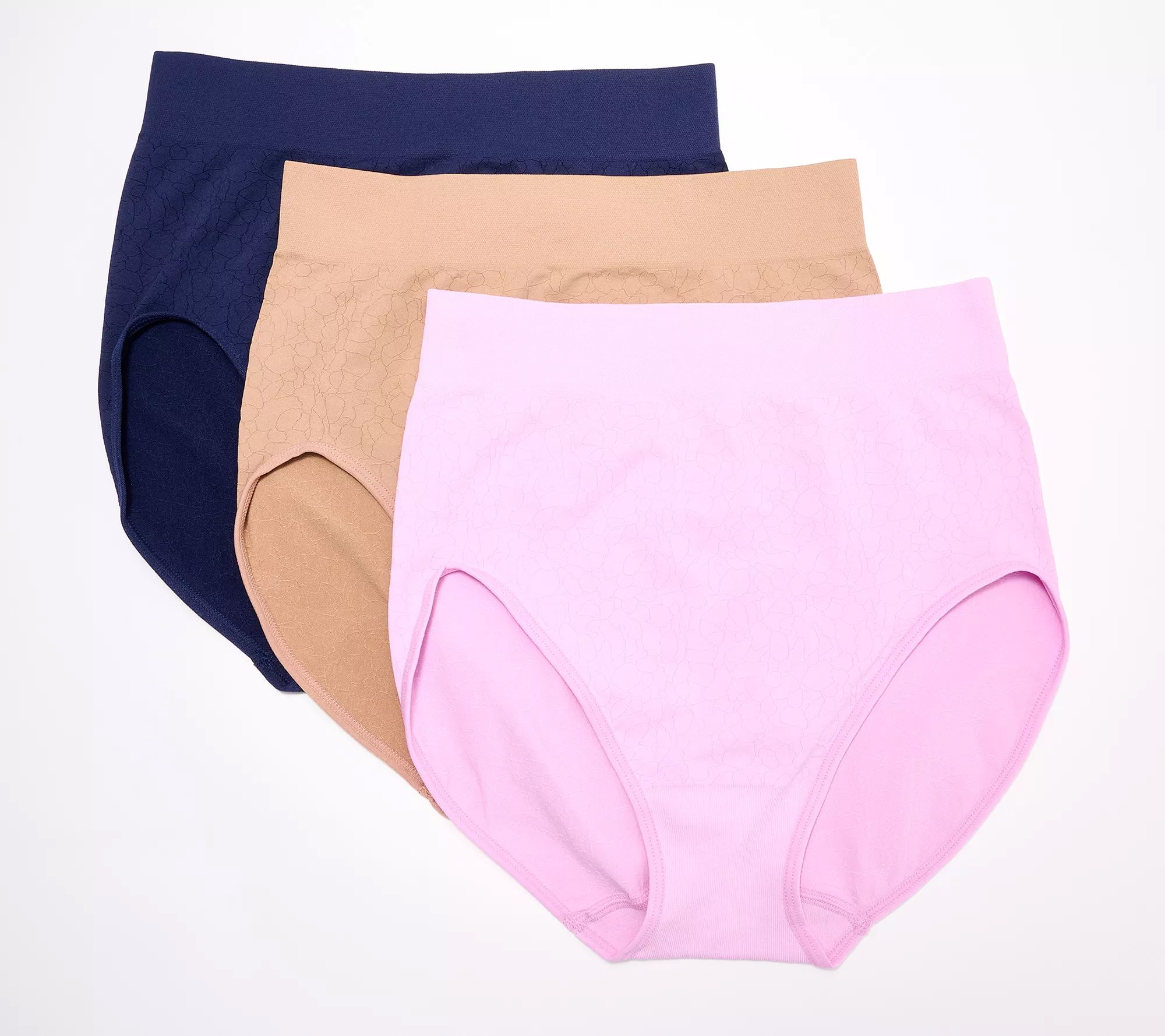 Breezies Cooling Comfort Seamless Hi-Cut Panty Set of 3