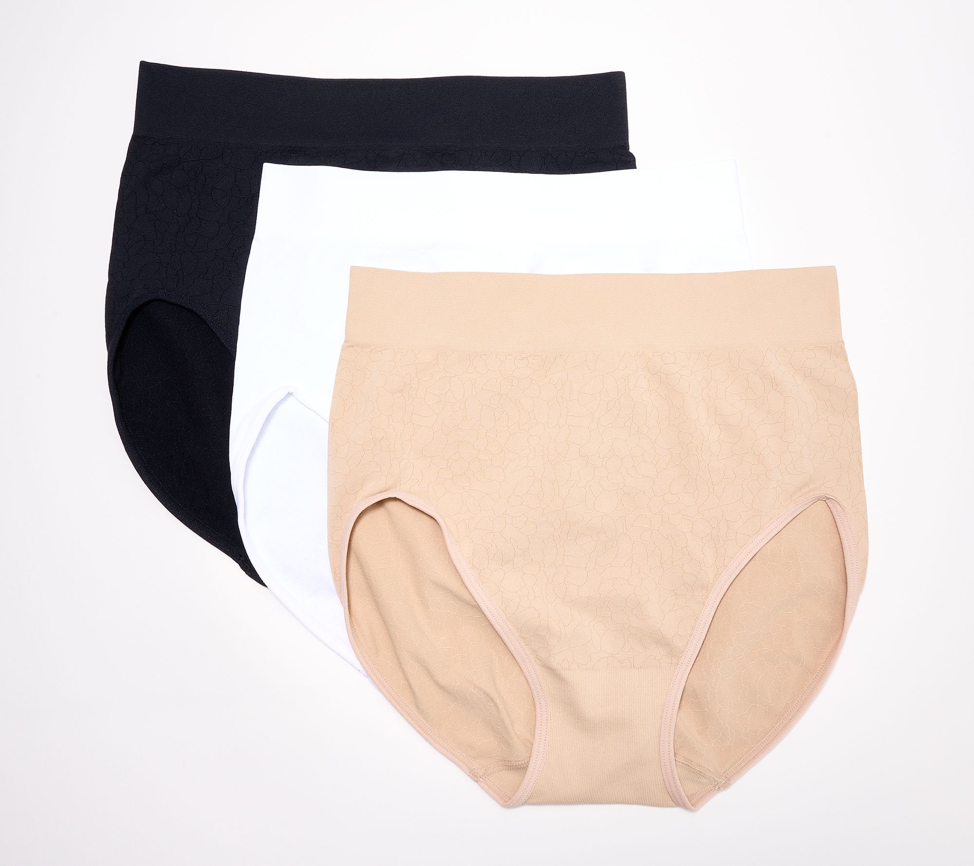 Breezies Cooling Comfort Seamless Hi-Cut Panty Set of 3