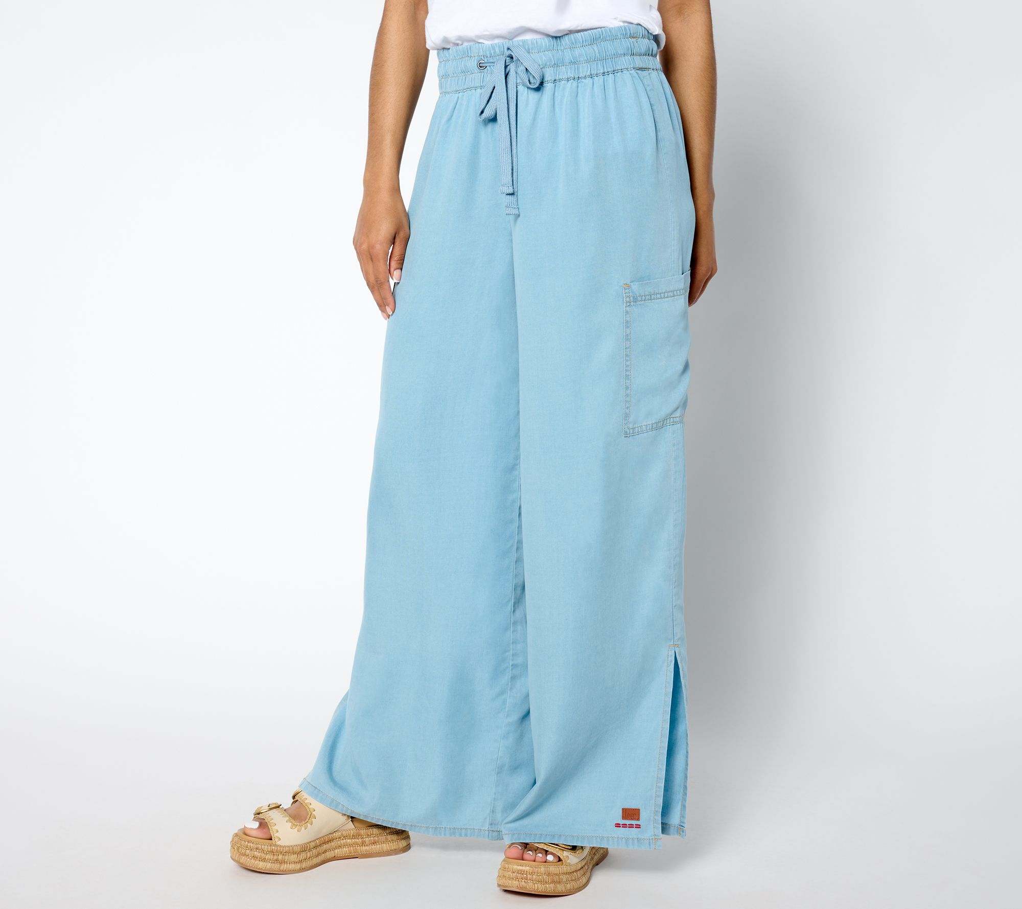 "As Is" Peace Love World Reg Lyocell Pull On Pant- Indigo