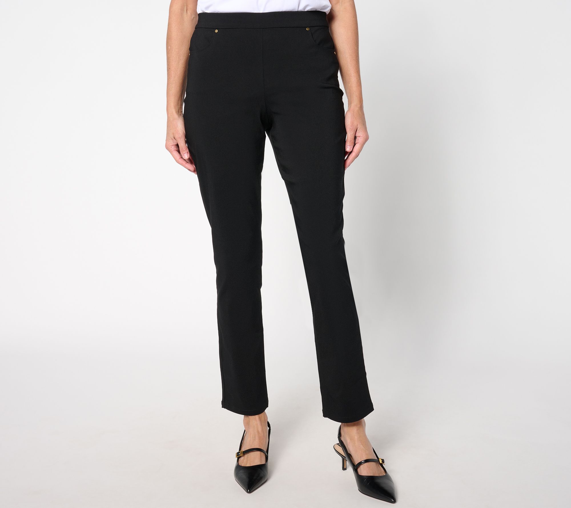 "As Is" Susan Graver Regular Ultra Stretch Slim Leg Pants