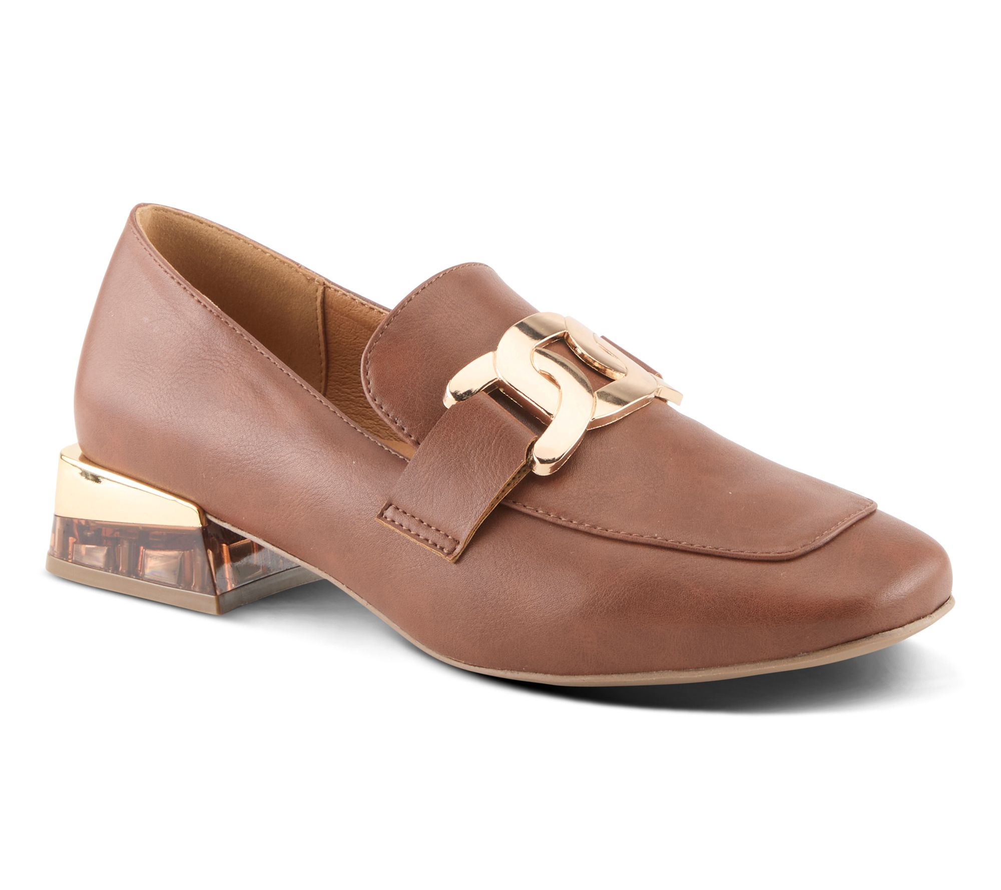 Patrizia by Spring Step Tailored Heeled Loafers- Rockrose