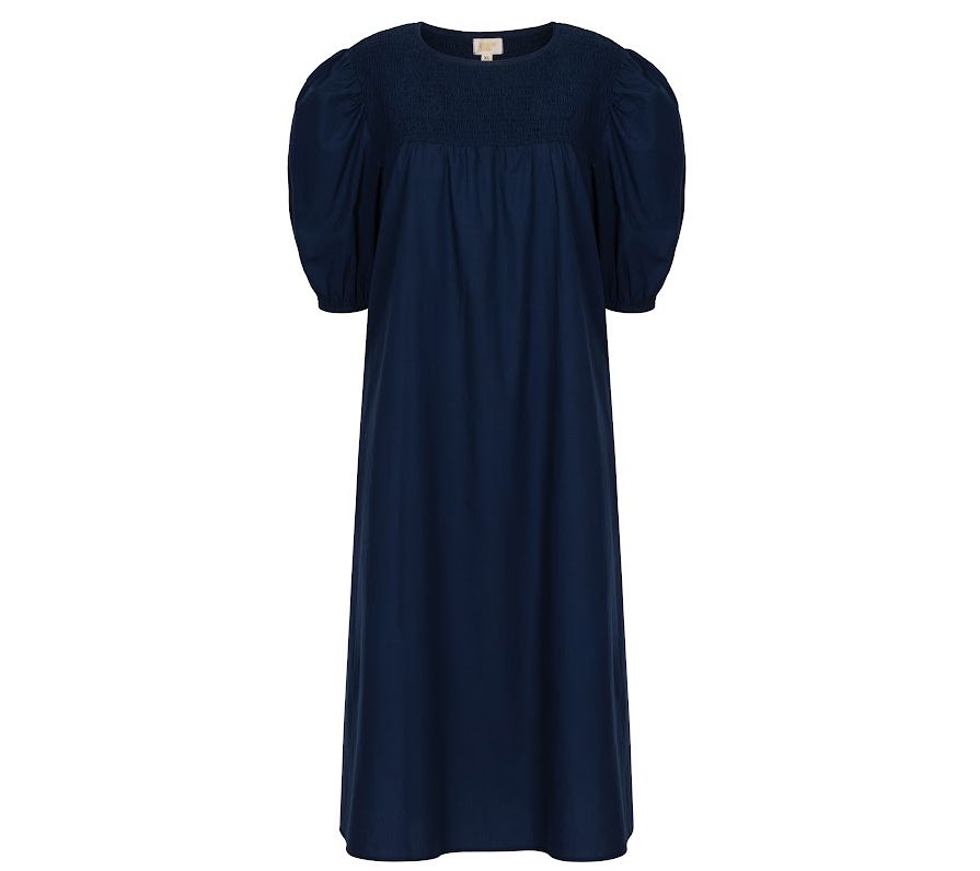 Sunshine Tienda Nomad Navy Cotton Smocked Dress