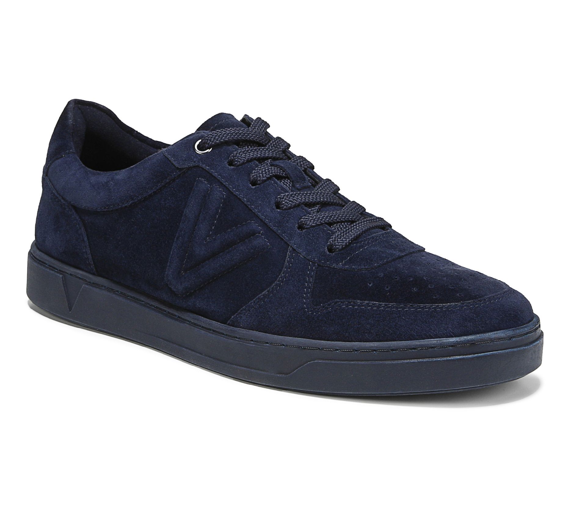 Vionic Men's Suede Lace Up Fashion Sneaker- Luc as Court