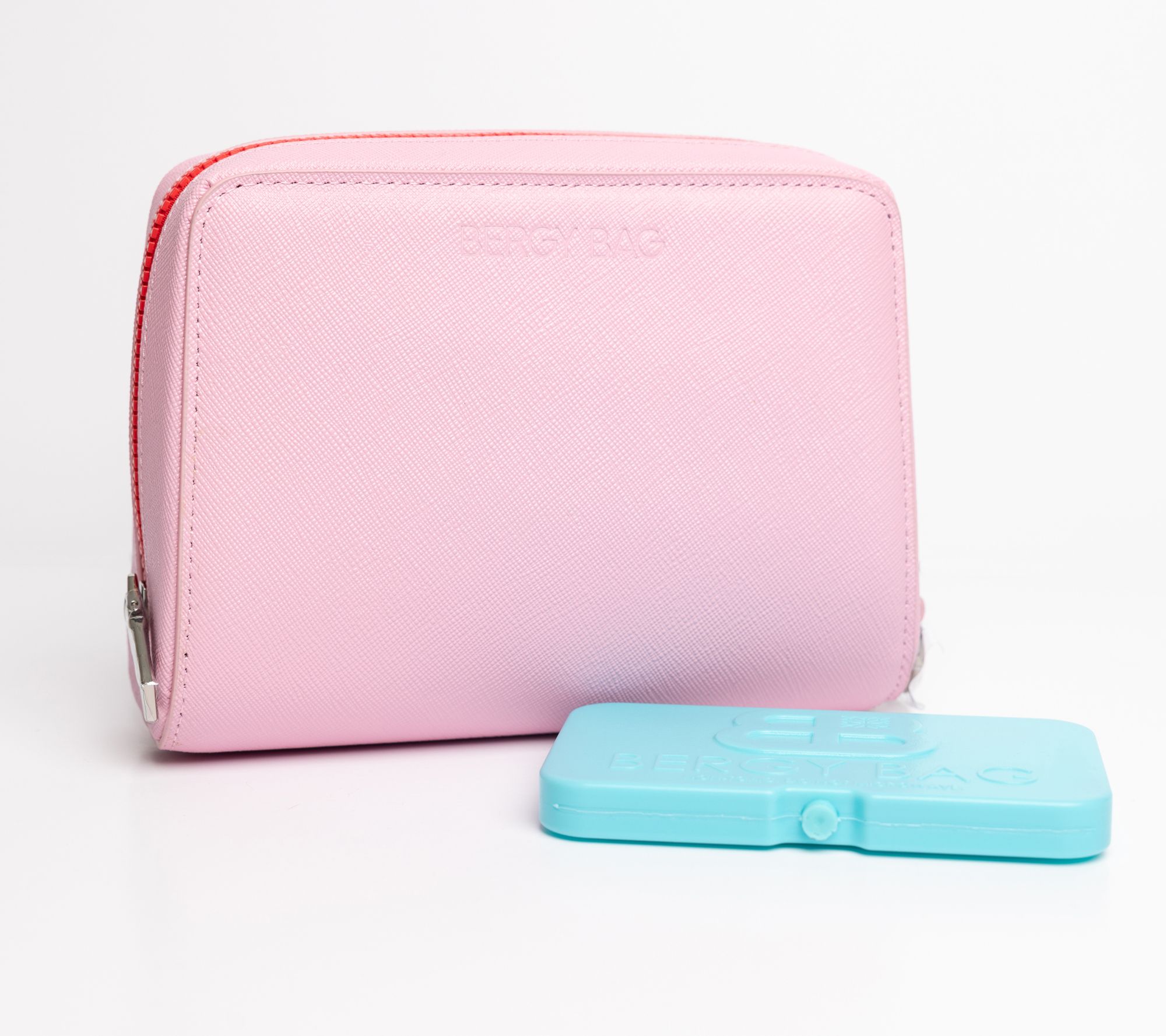 Bergy Bag Insulated Leather Cooling Zip Clutch