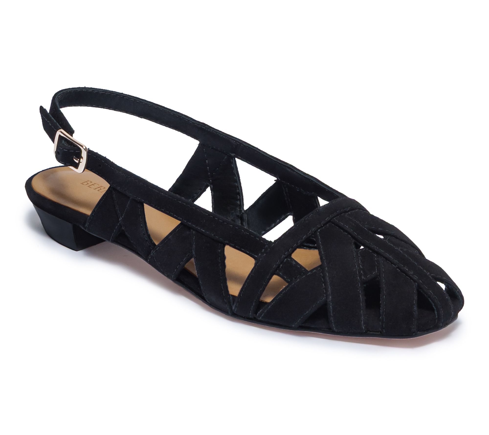 Bernardo Slingback Leather Flat - Glinda