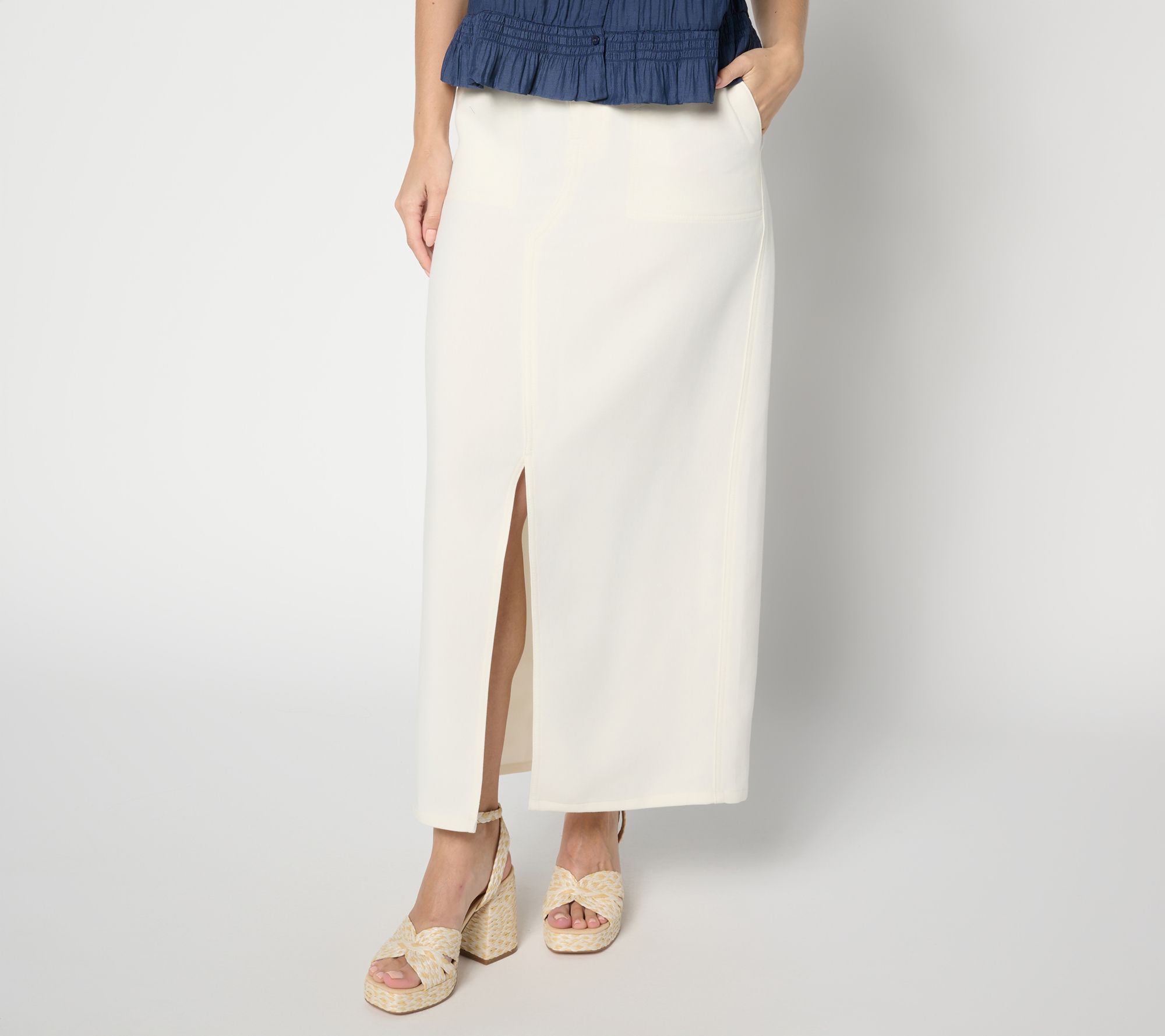 Me by Jennie Garth Petite Mesa Utility Maxi Skirt