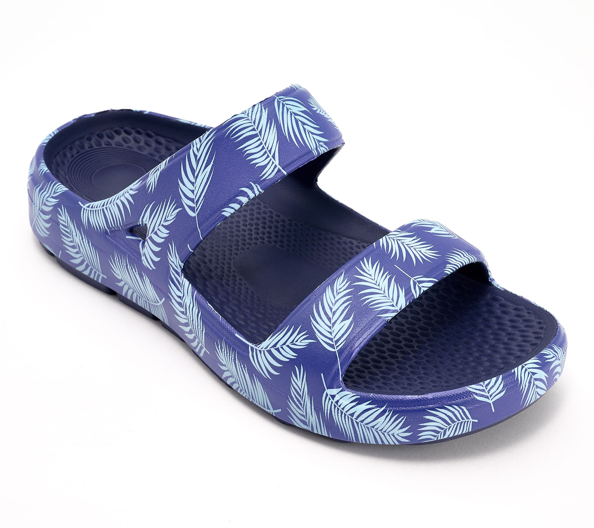 Revitalign Orthotic Double Band Recovery Slides - Fusion Zest Tropical