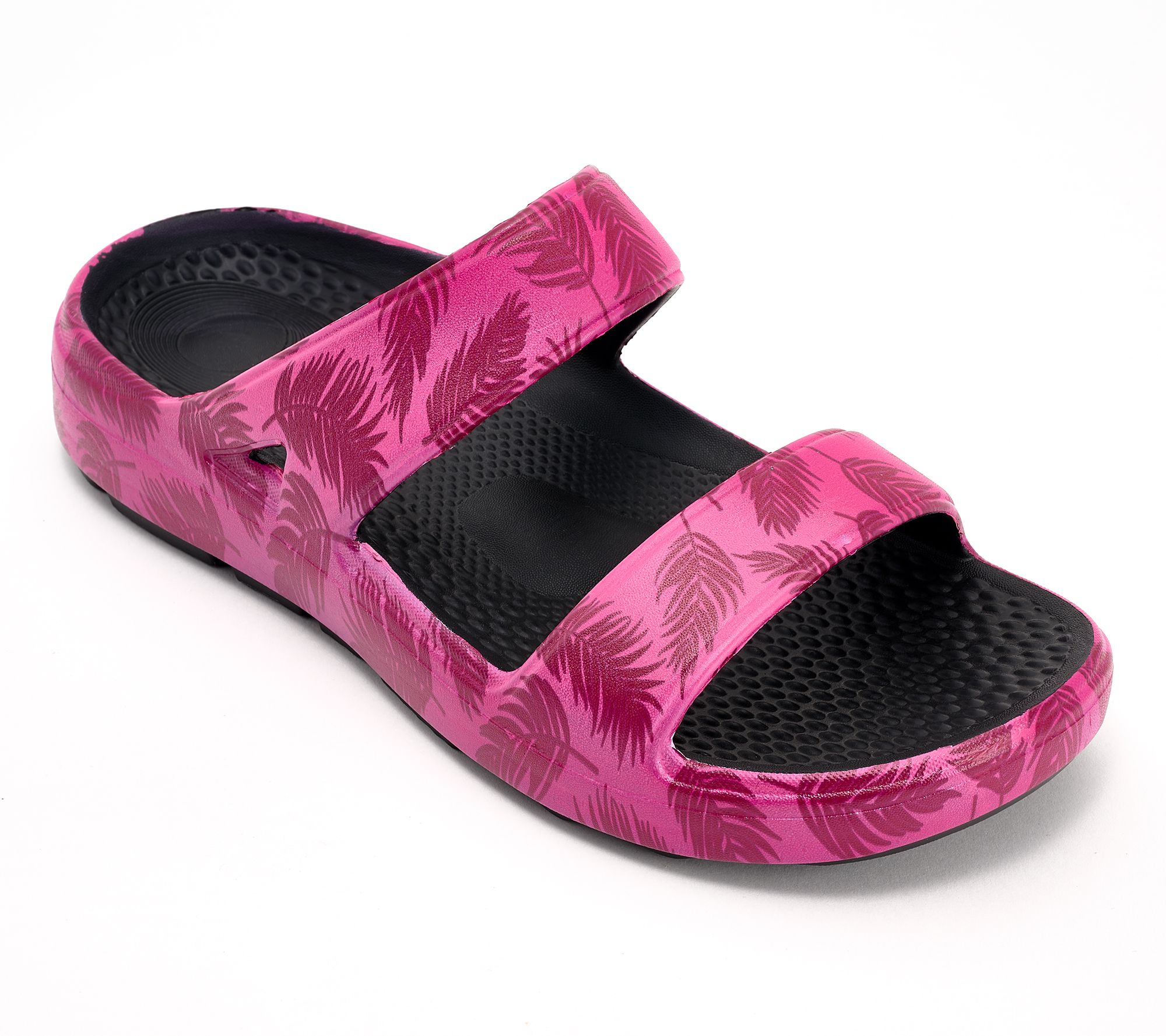 Revitalign Orthotic Double Band Recovery Slides - Fusion Zest Tropical