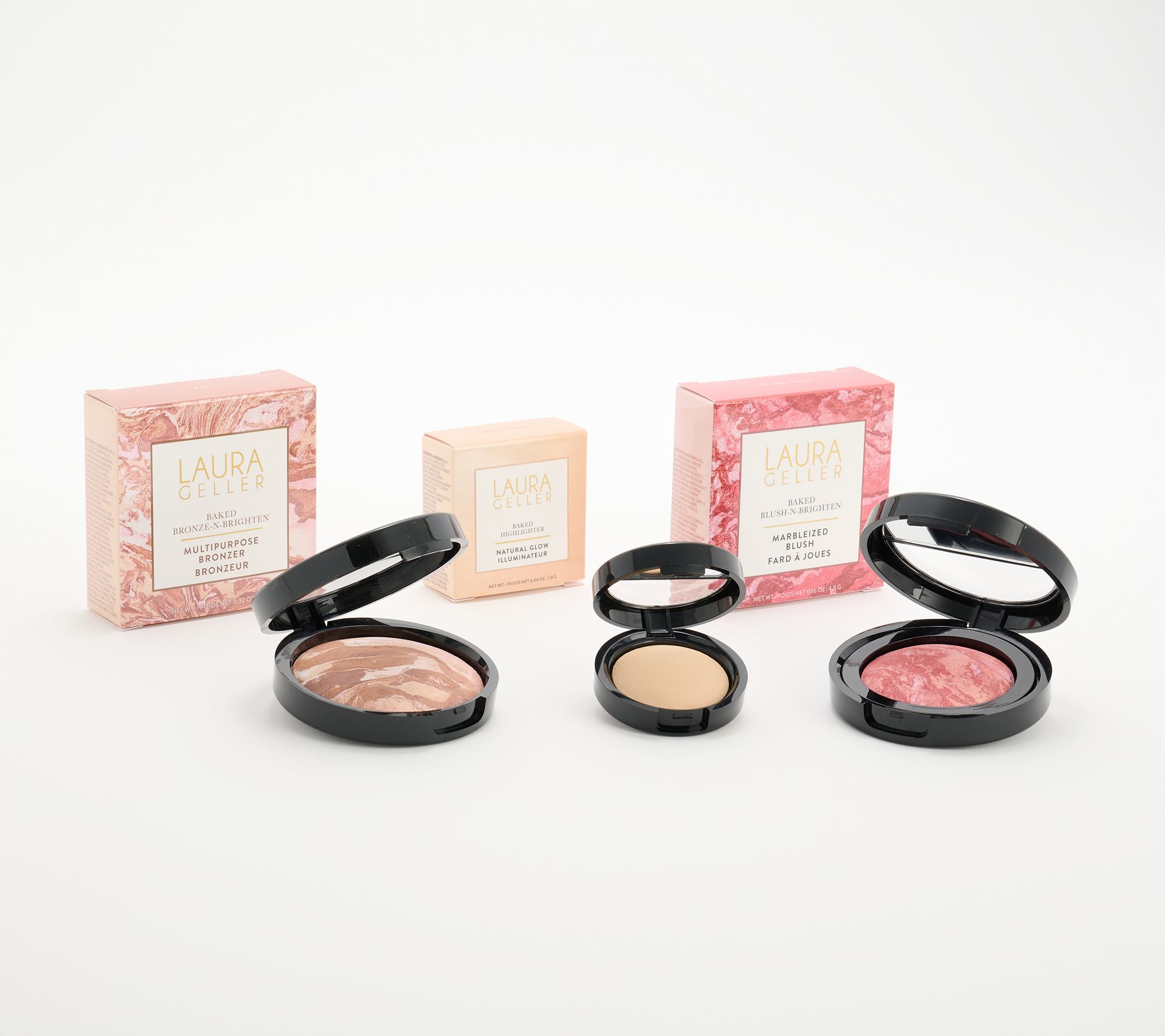 Laura Geller 3-Piece Baked Bronze, Blush & Highlighter Kit