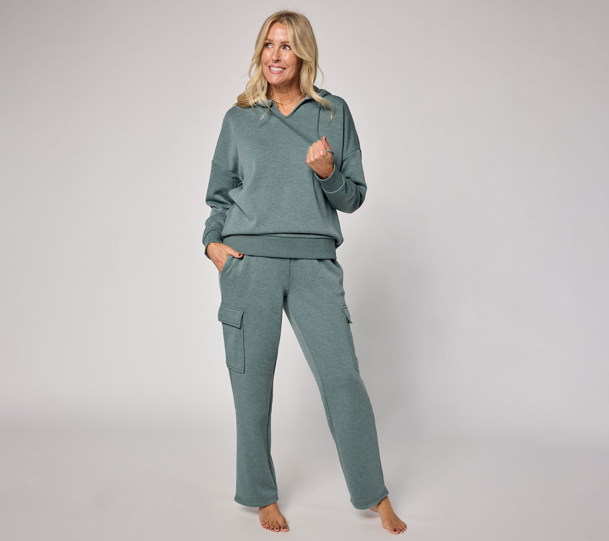 Berkshire Homewear Petite Plush Jersey Cargo Lounge Set