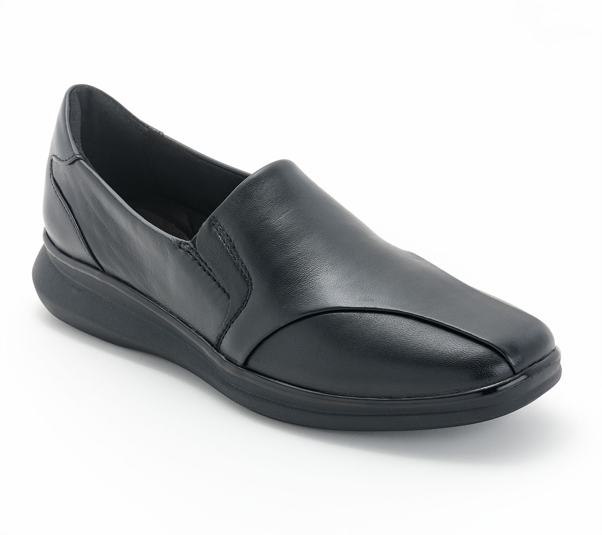 Clarks Signature Leather Slip-Ons -Lynell Edge