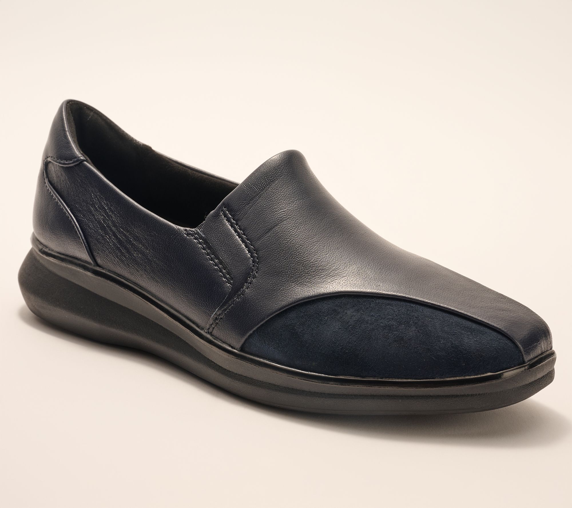 Clarks Signature Leather Slip-Ons -Lynell Edge