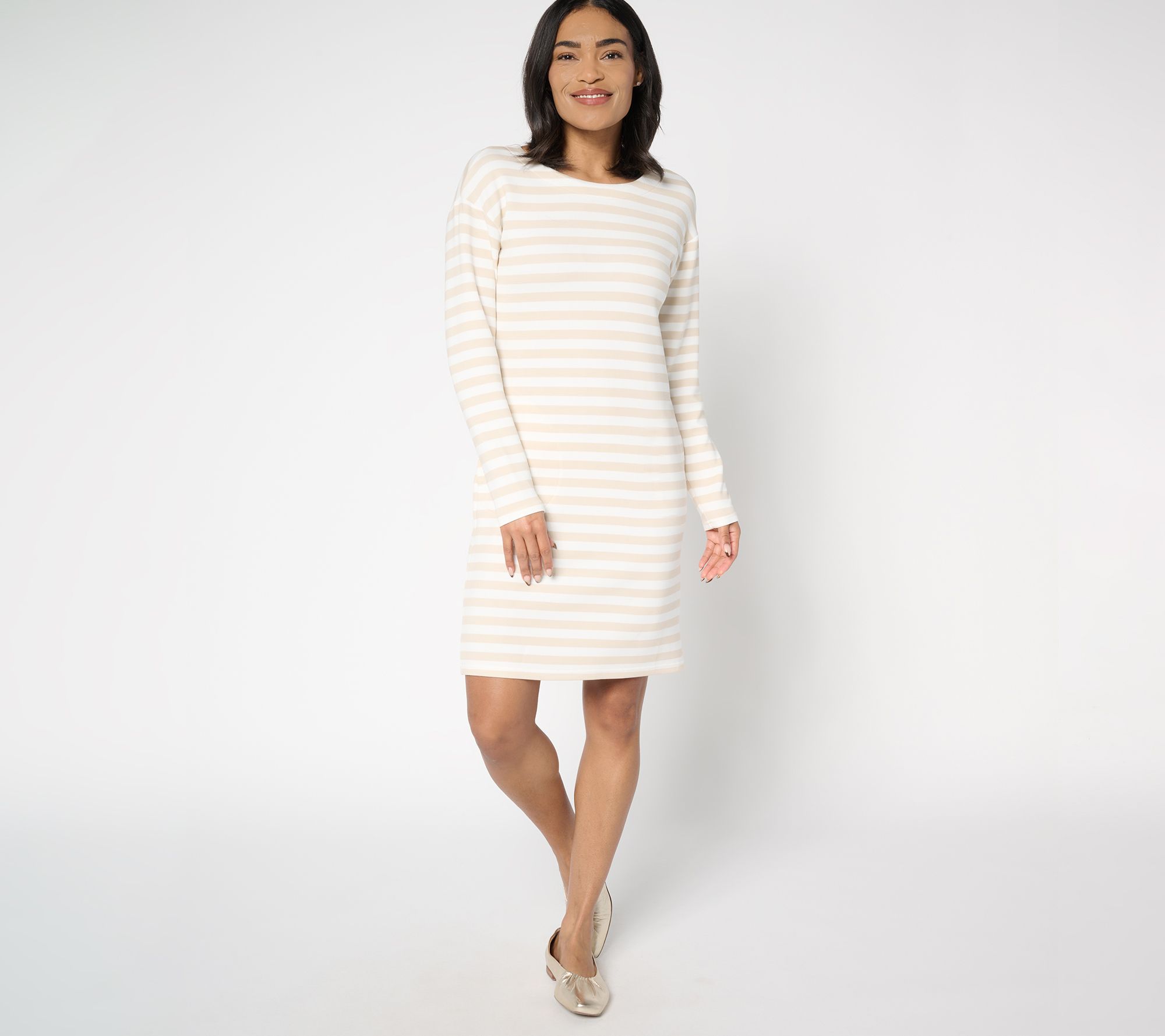 "As Is" Belle by Kim Gravel Petite ScubaLuxe Dress with Pockets