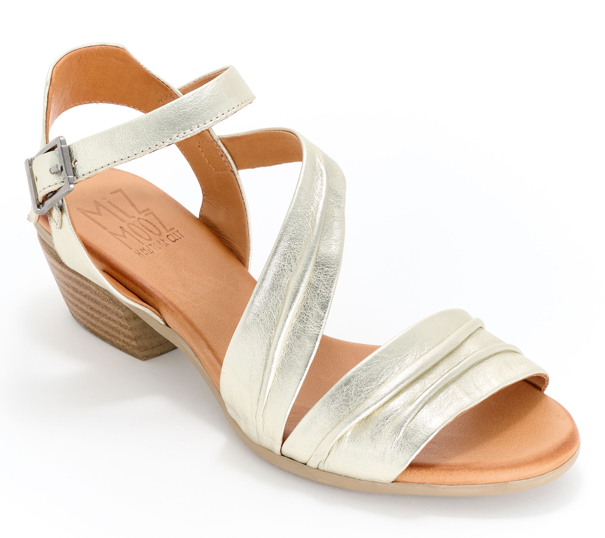 "As Is" Miz Mooz Leather Heeled Sandals - Kailee