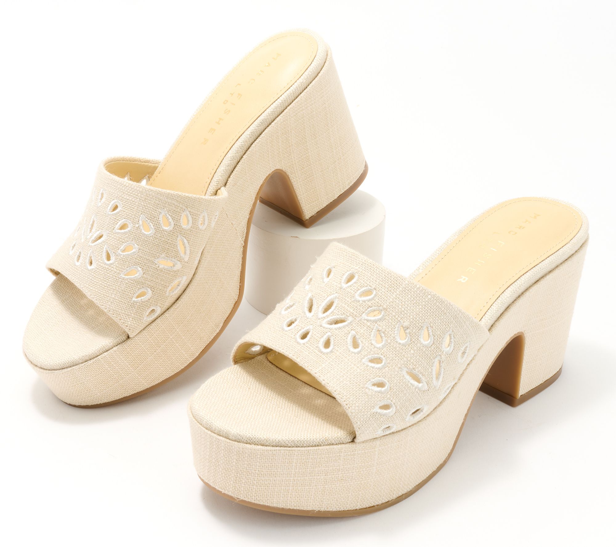 "As Is" Marc Fisher LTD Platform Mules - Foreva- QV