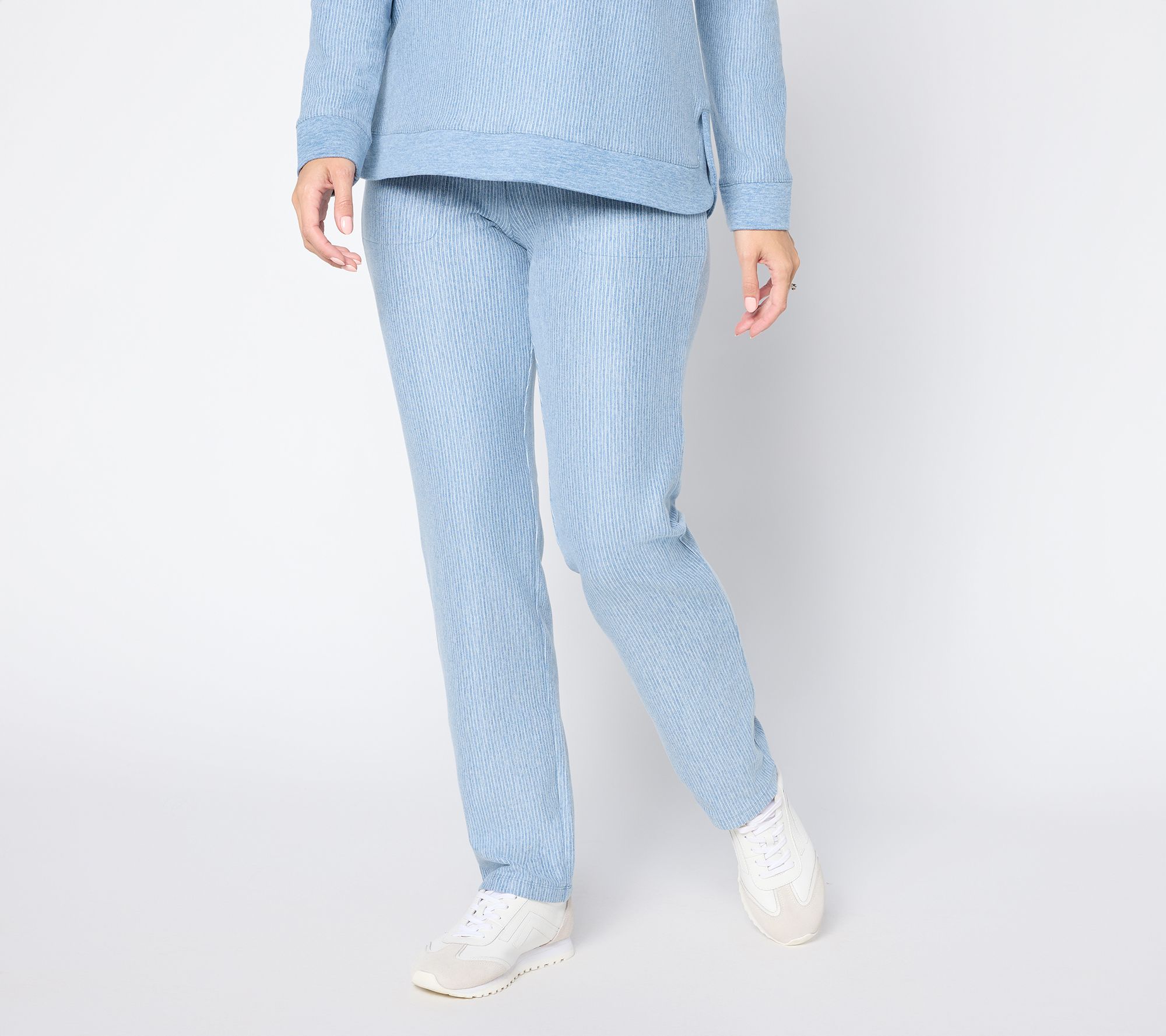 Denim & Co. Regular Interlock Straight Leg Pant