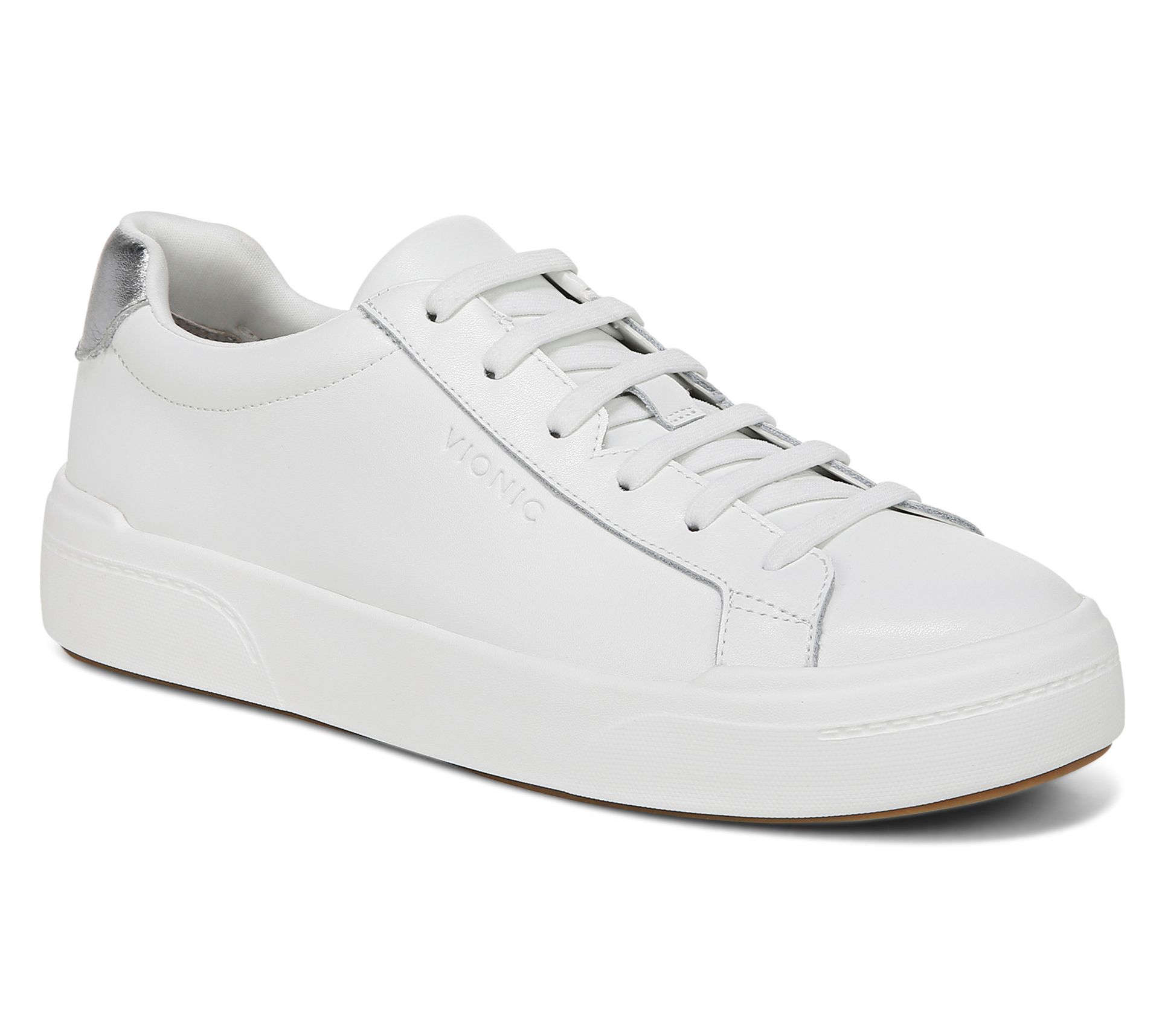Vionic Leather Casual Sneakers - Colbie