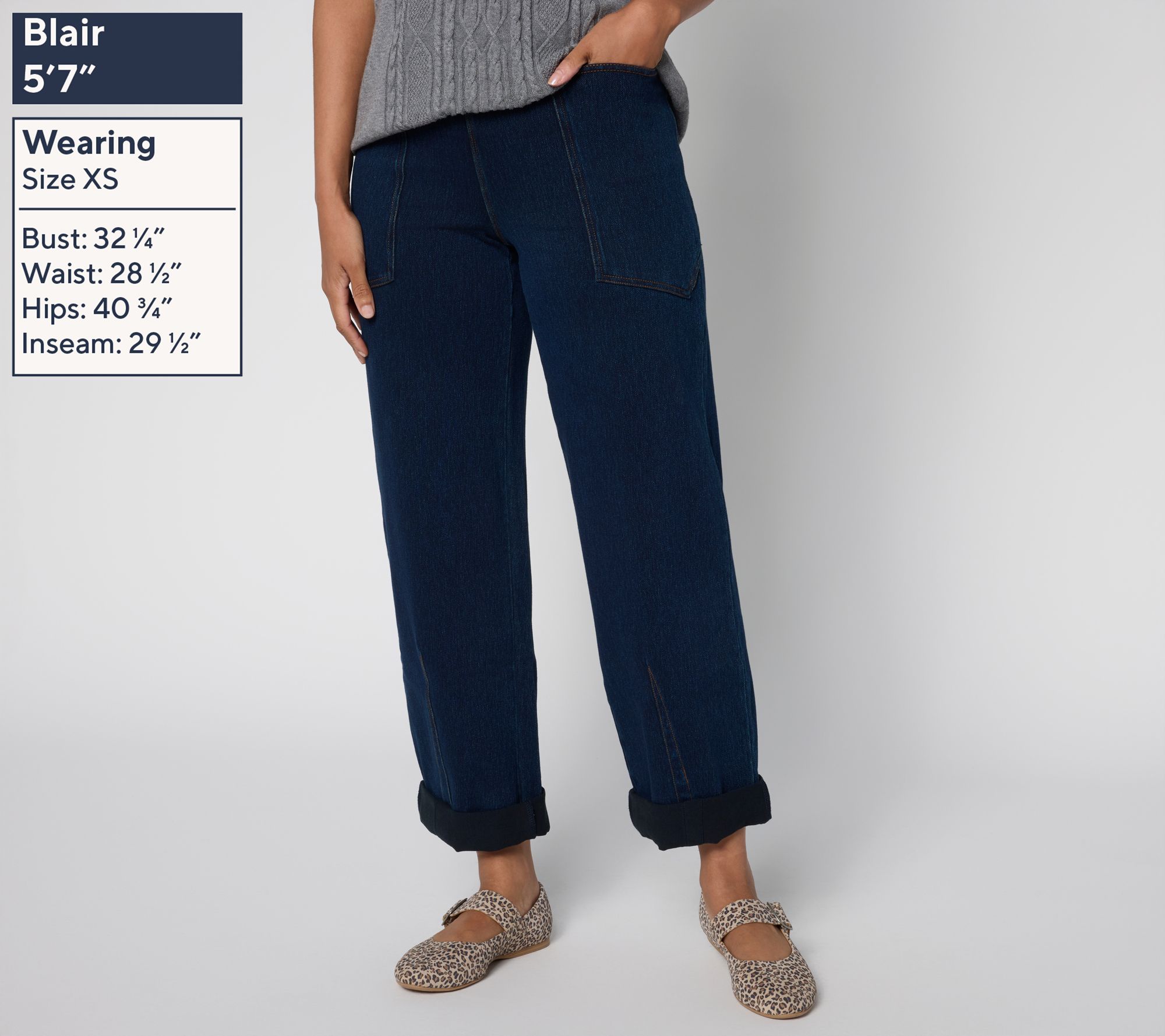 Lysse New York Penelope Curved Cuff Denim - Main Image