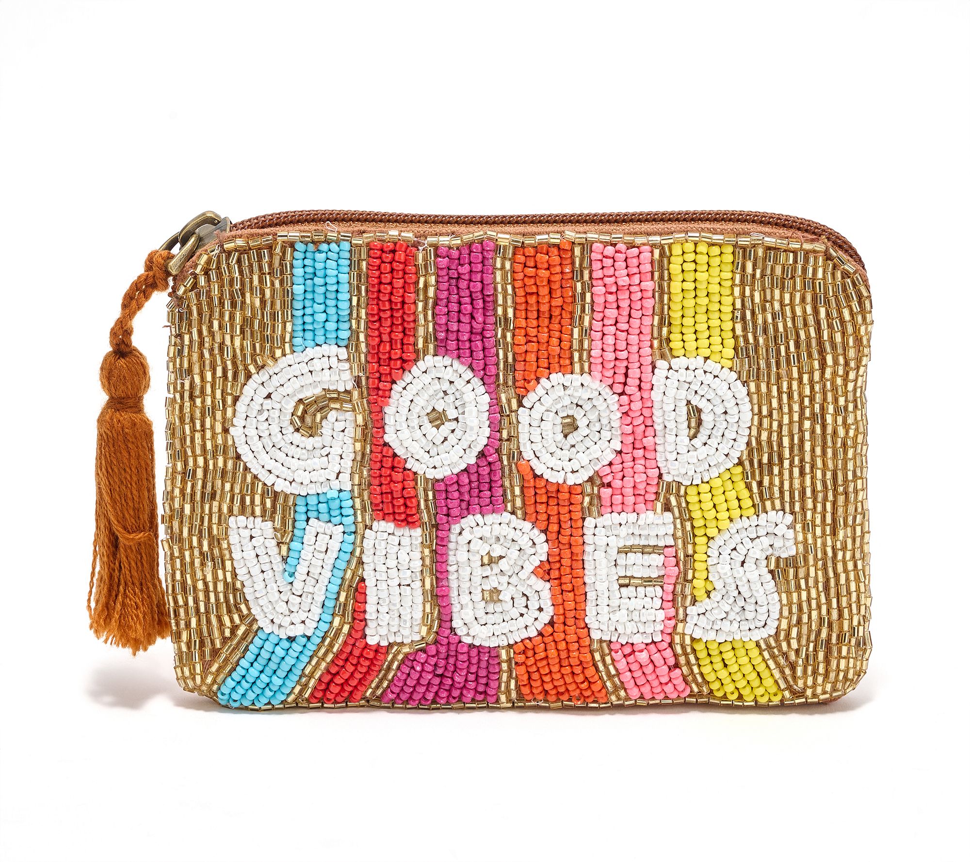 America & Beyond Embellished Phrase Coin Pouch