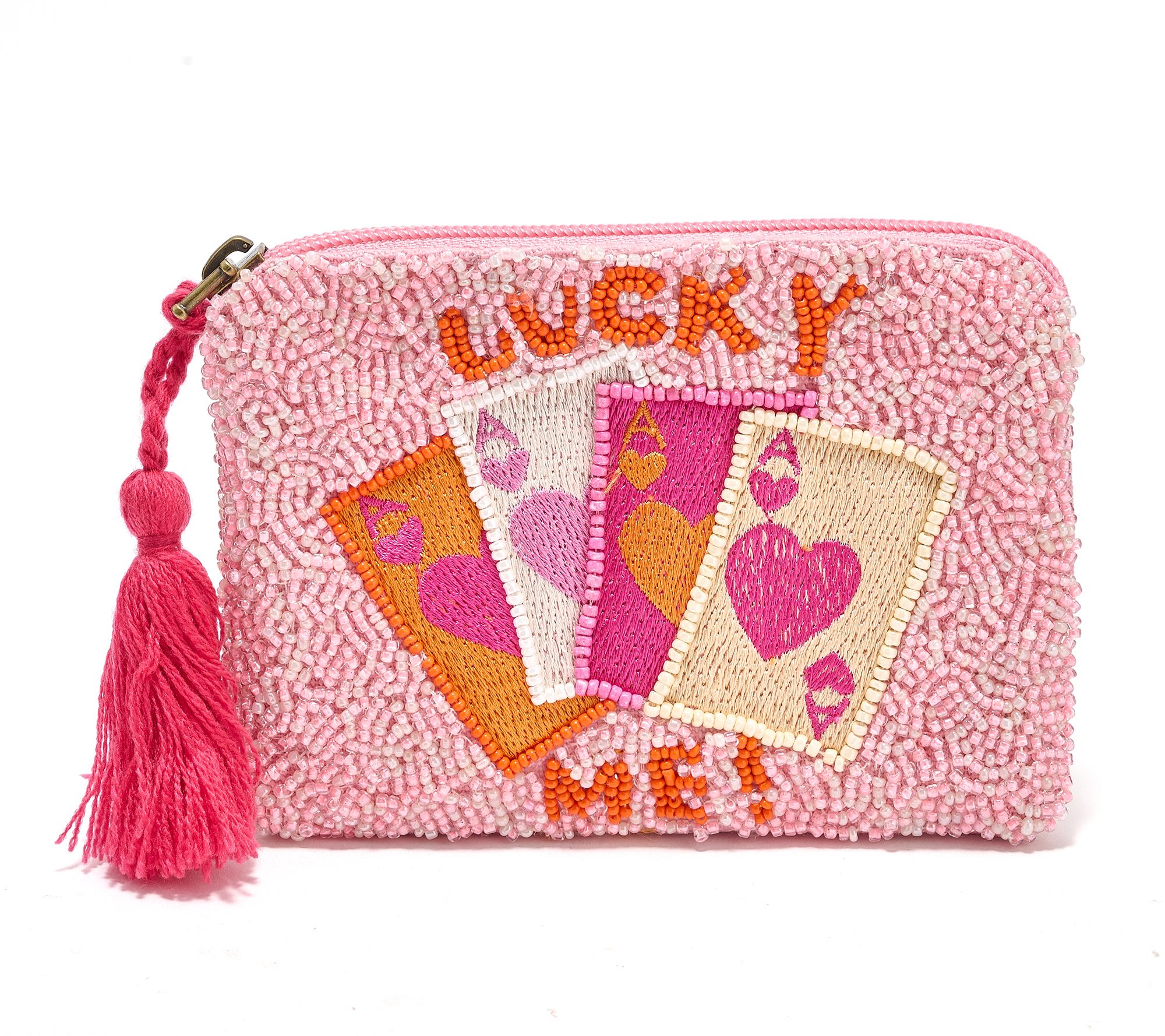 America & Beyond Embellished Phrase Coin Pouch