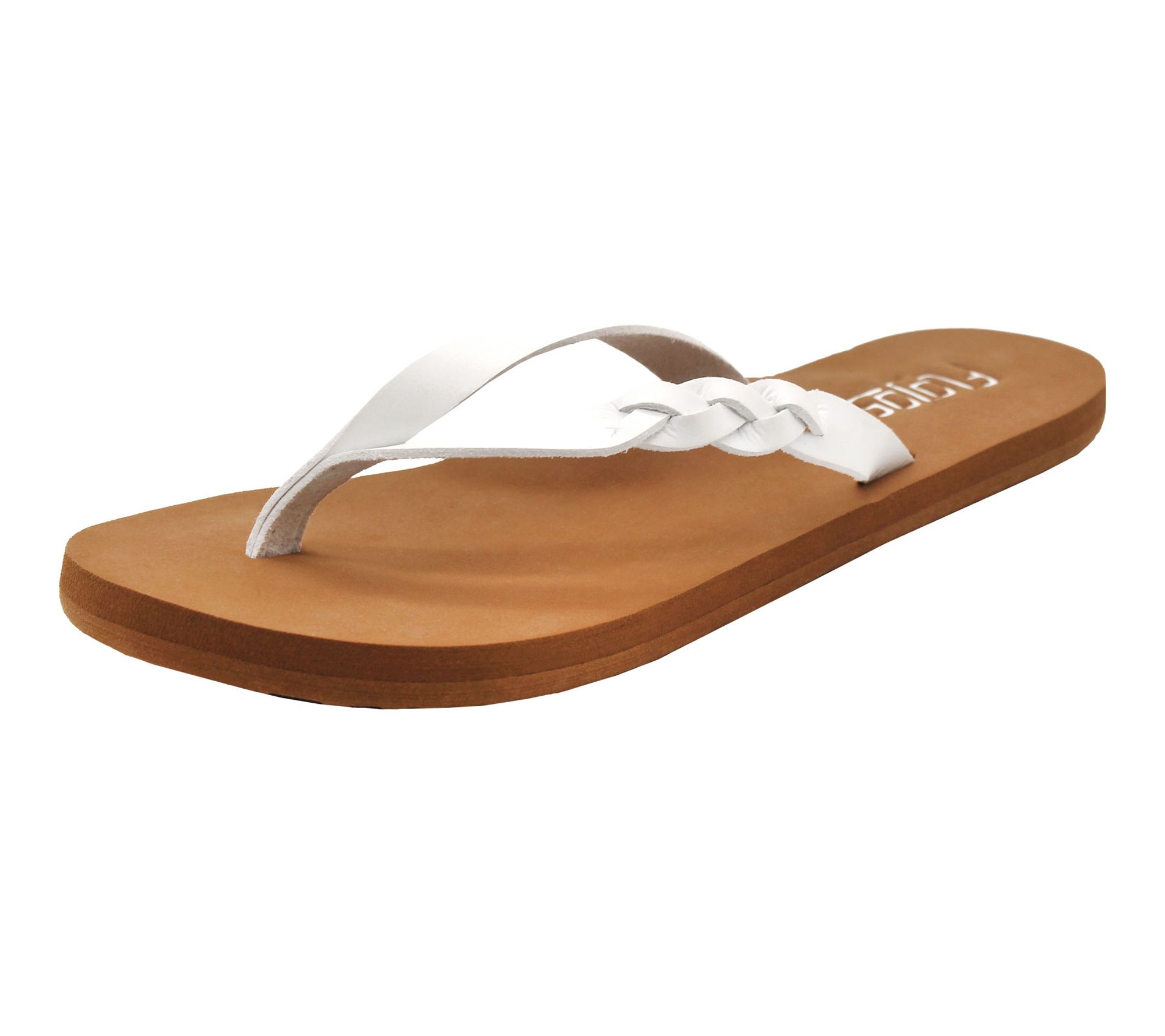Flojos Interwoven Braided Strap Thong Sandal -Serenity