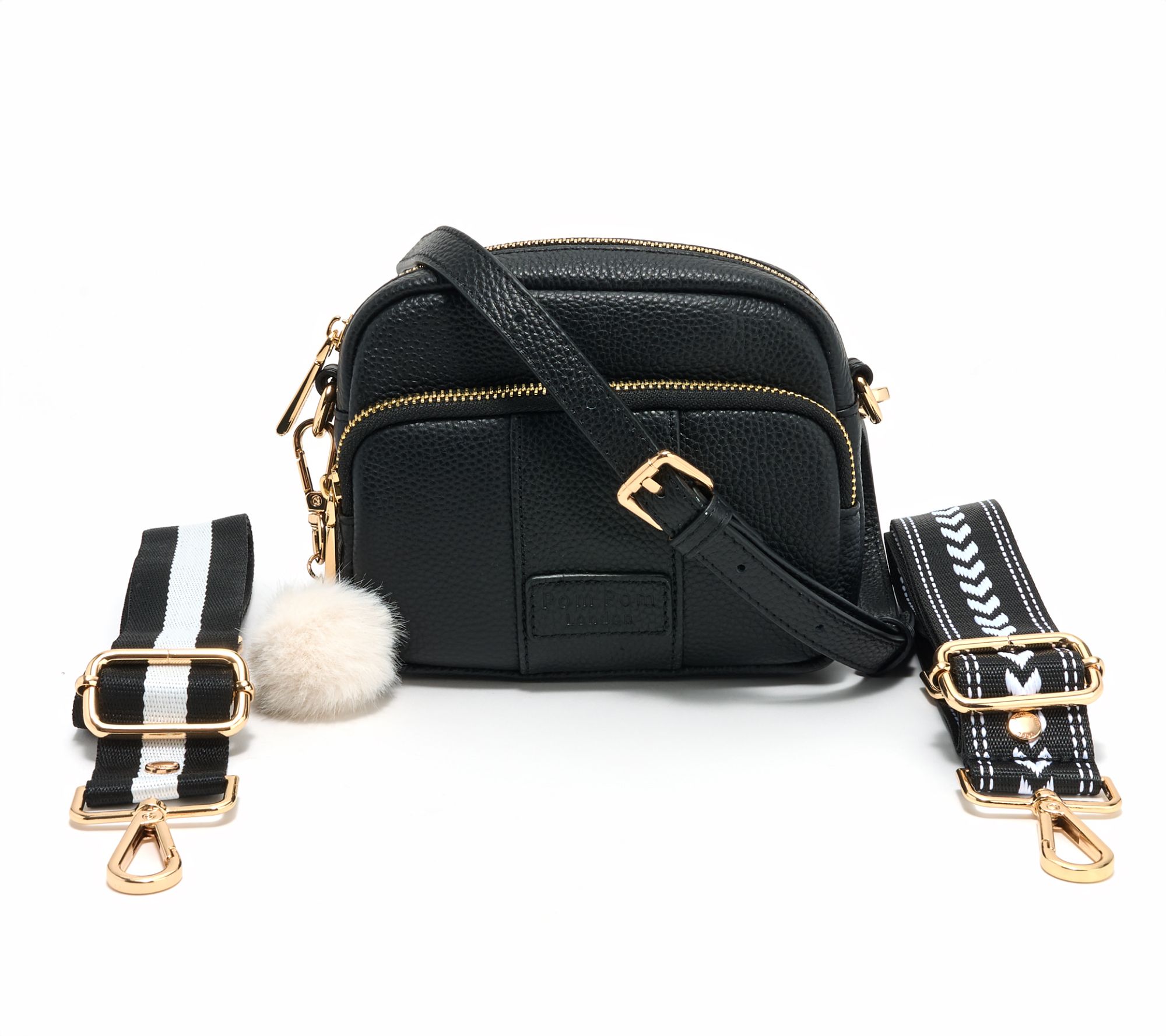 Pom Pom London Original Mini Crossbody w/ 2 Straps