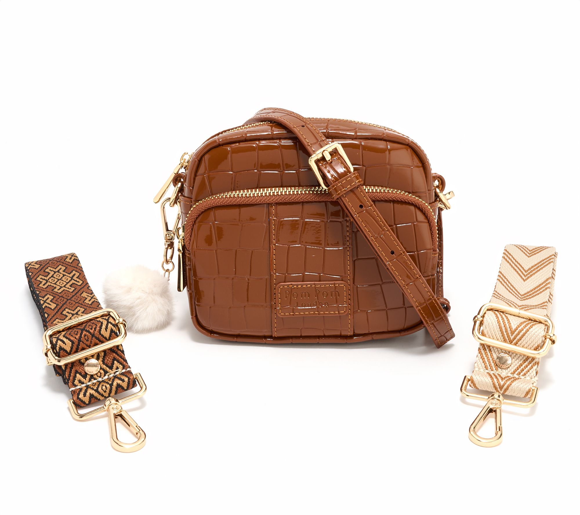 Pom Pom London Original Mini Crossbody w/ 2 Straps