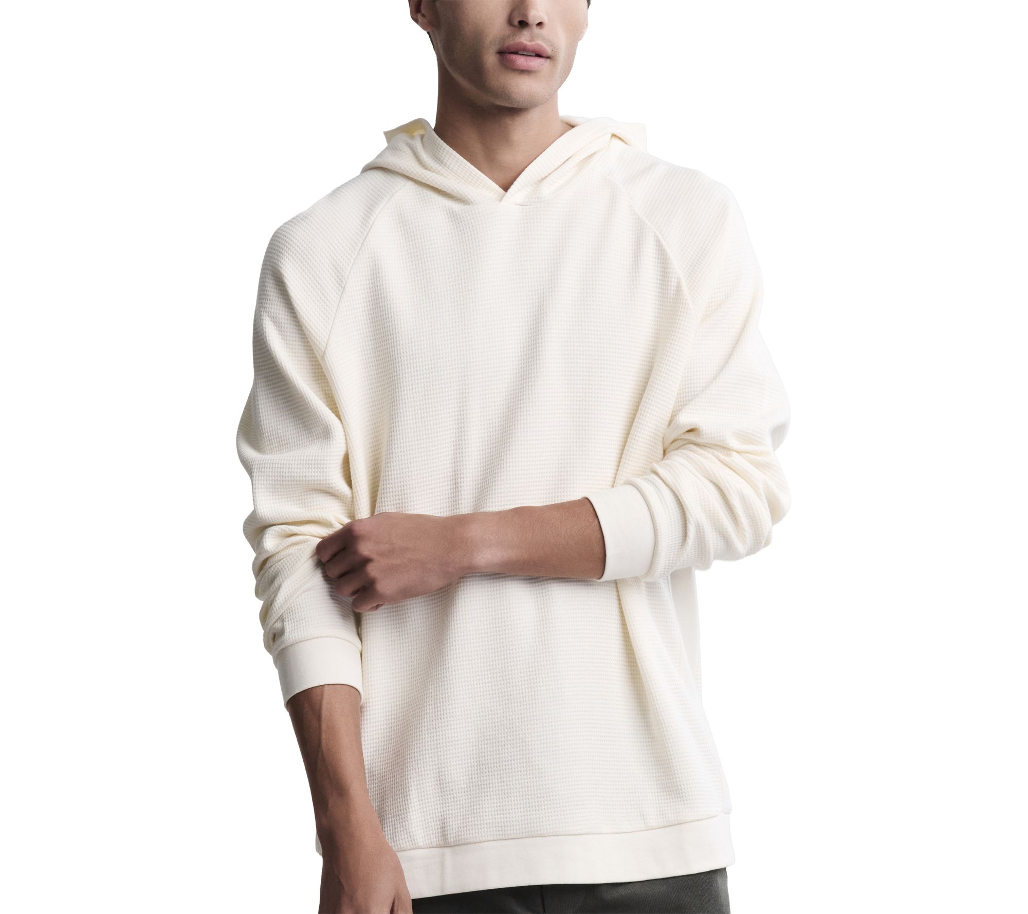 Barefoot Dreams Men's Waffle Thermal Hoodie