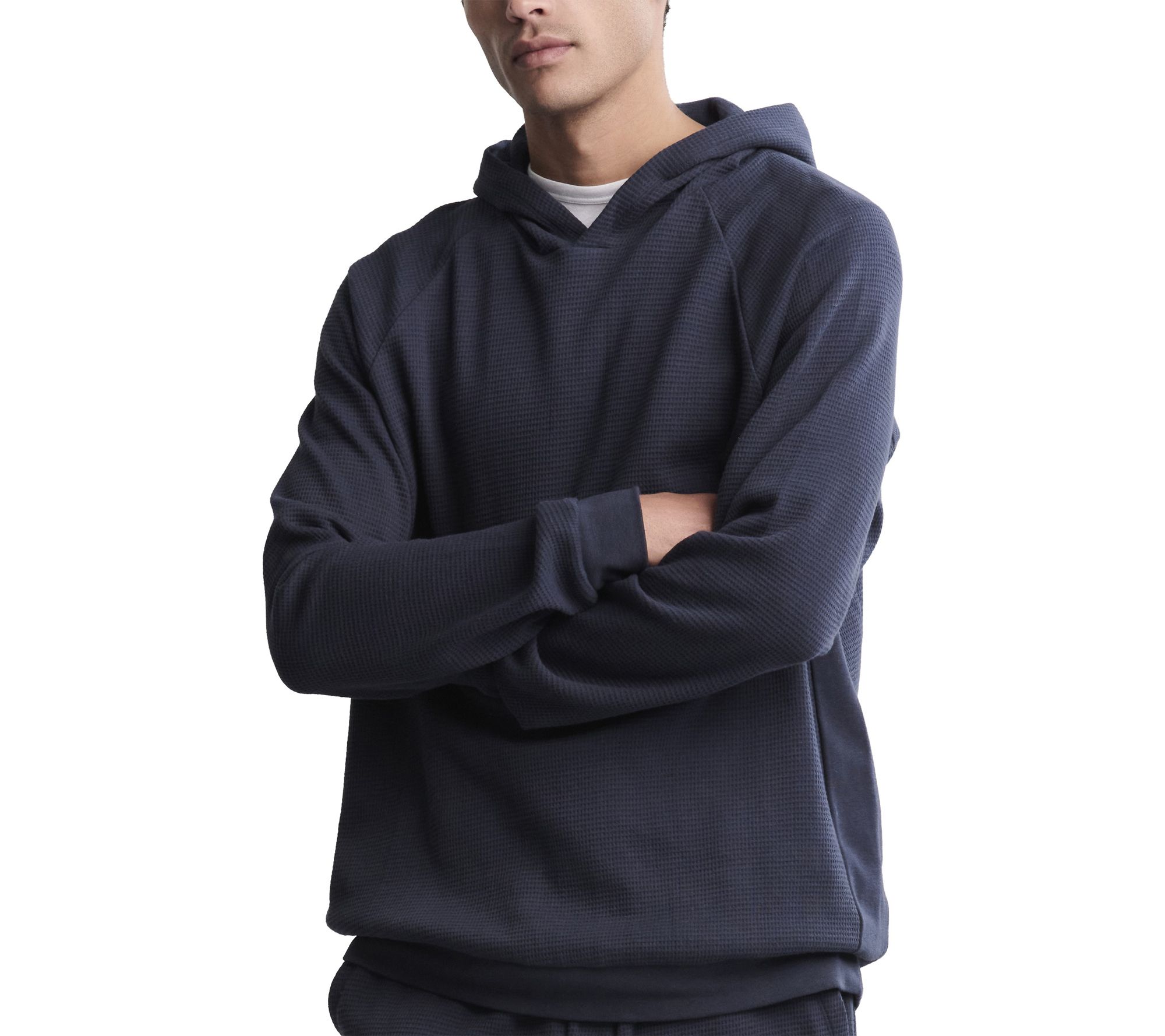 Barefoot Dreams Men's Waffle Thermal Hoodie