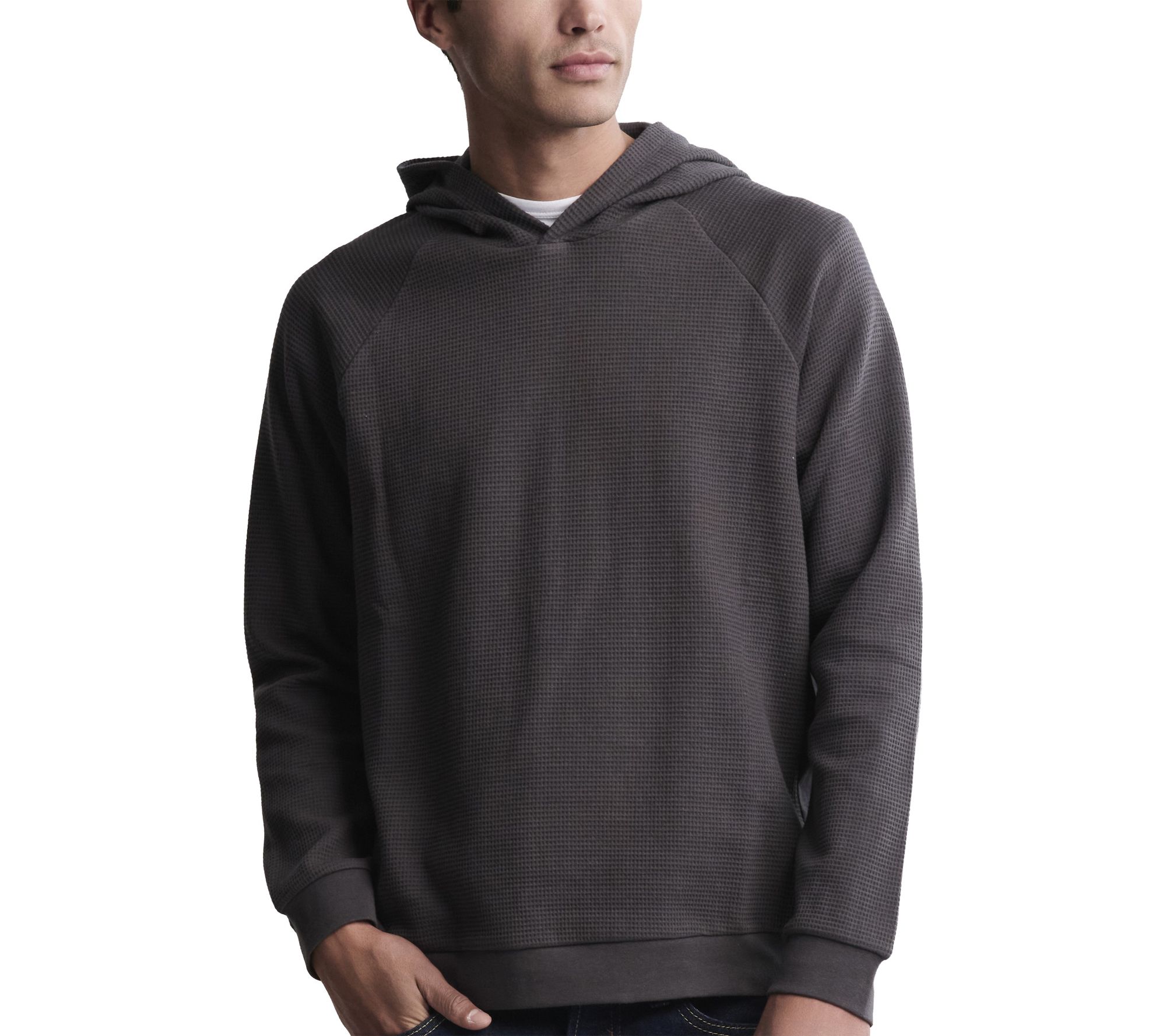 Barefoot Dreams Men's Waffle Thermal Hoodie