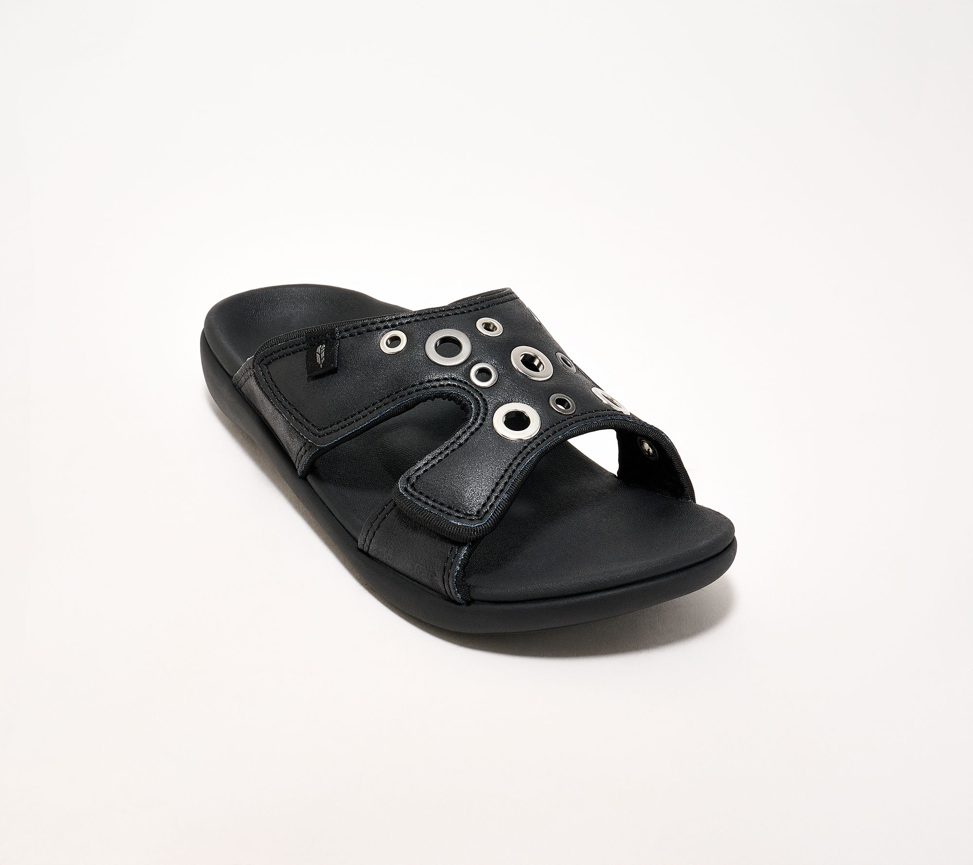 Revitalign Orthotic Shimmer Studded Slide Sandals - Kholo Eyelet