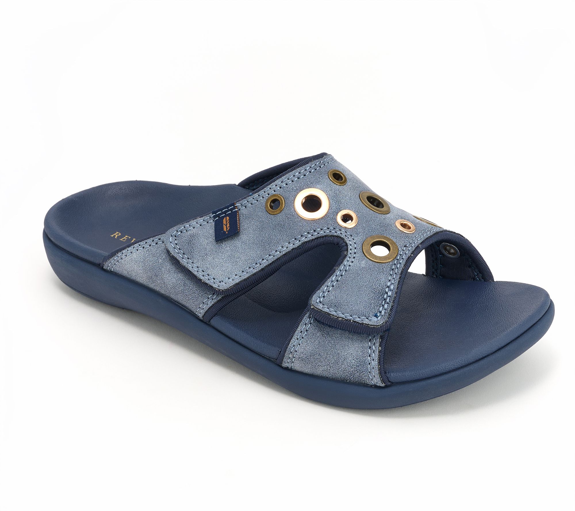 Revitalign Orthotic Shimmer Studded Slide Sandals - Kholo Eyelet